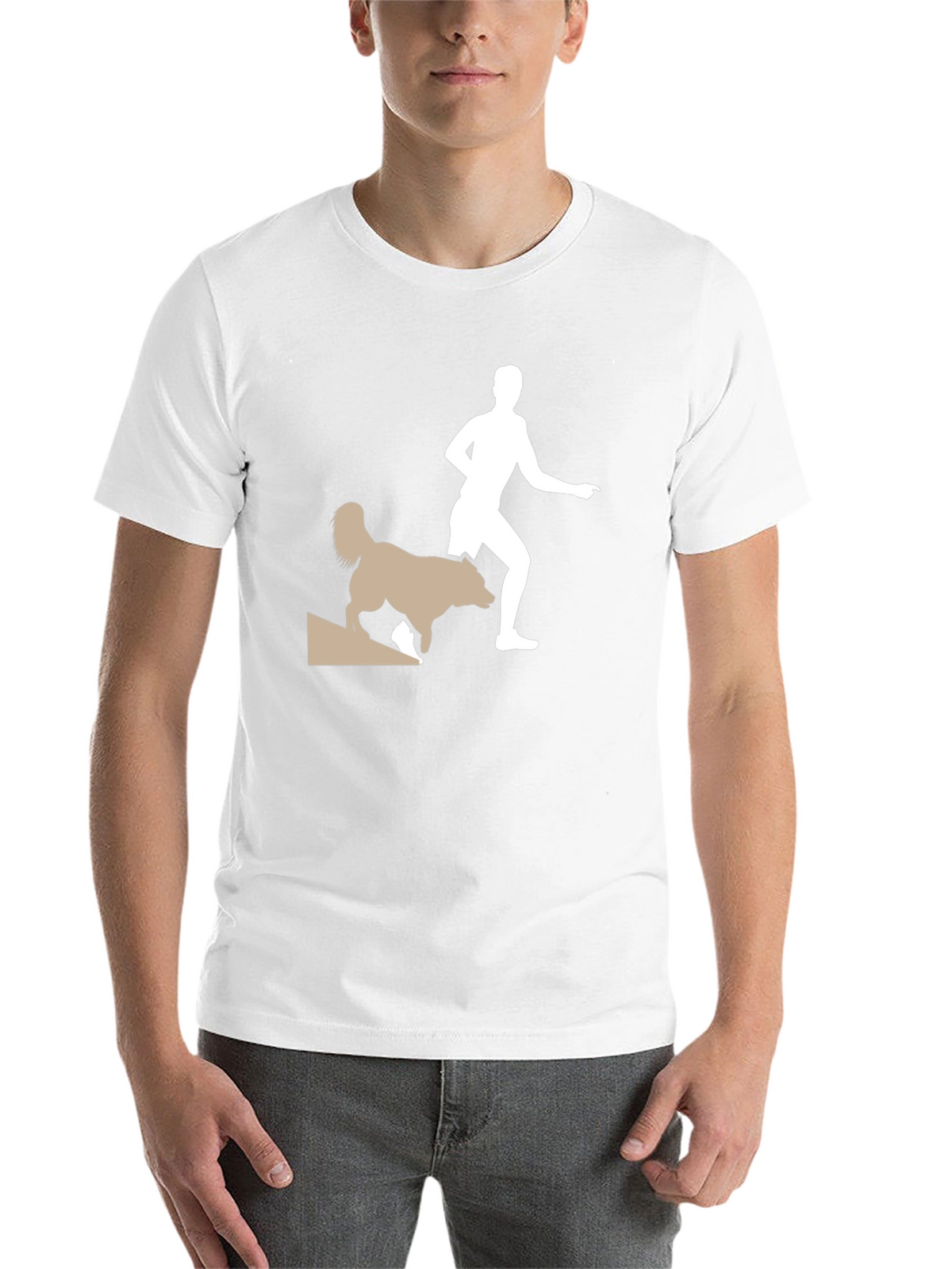 Trail Running Shirt - Man & Dog Adventure Tee