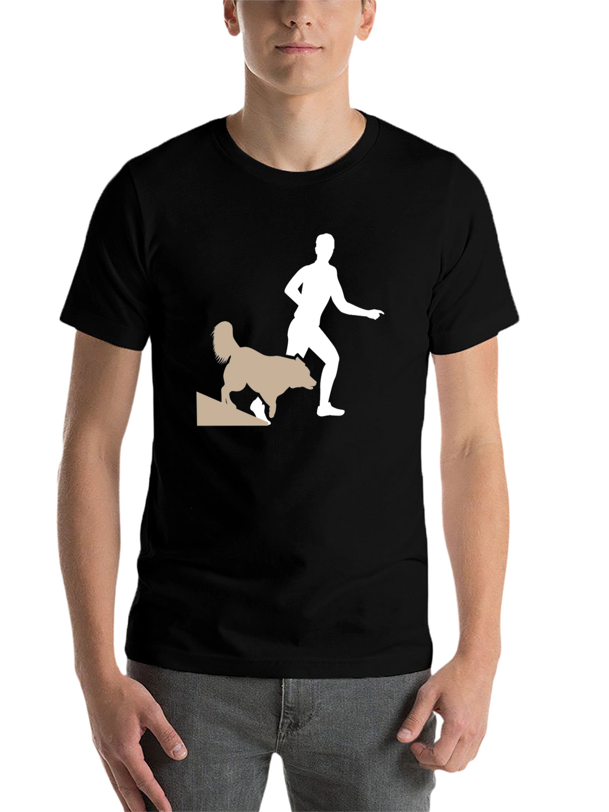 Trail Running Shirt - Man & Dog Adventure Tee
