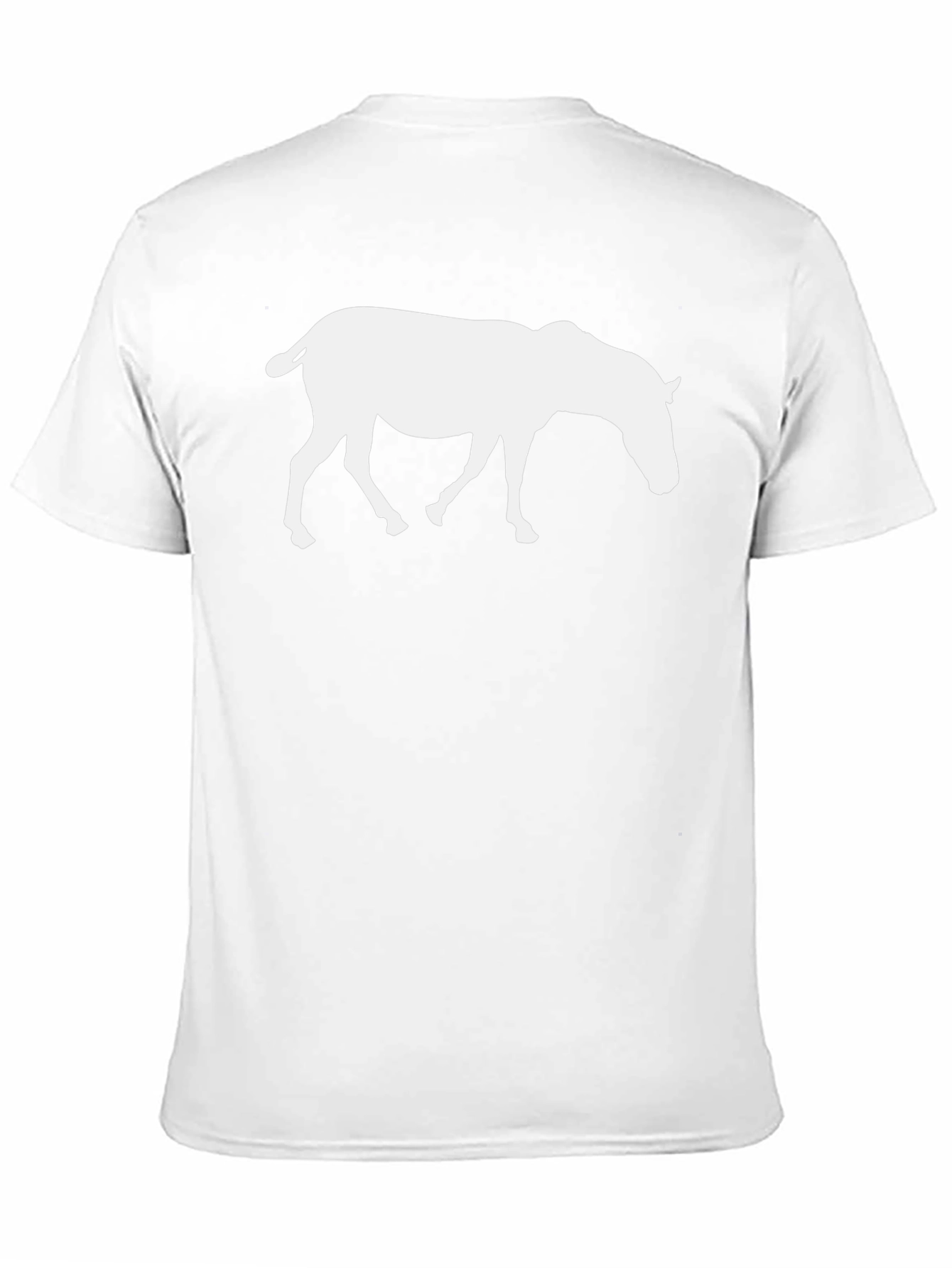 Horse Silhouette Graphic Tee - Black