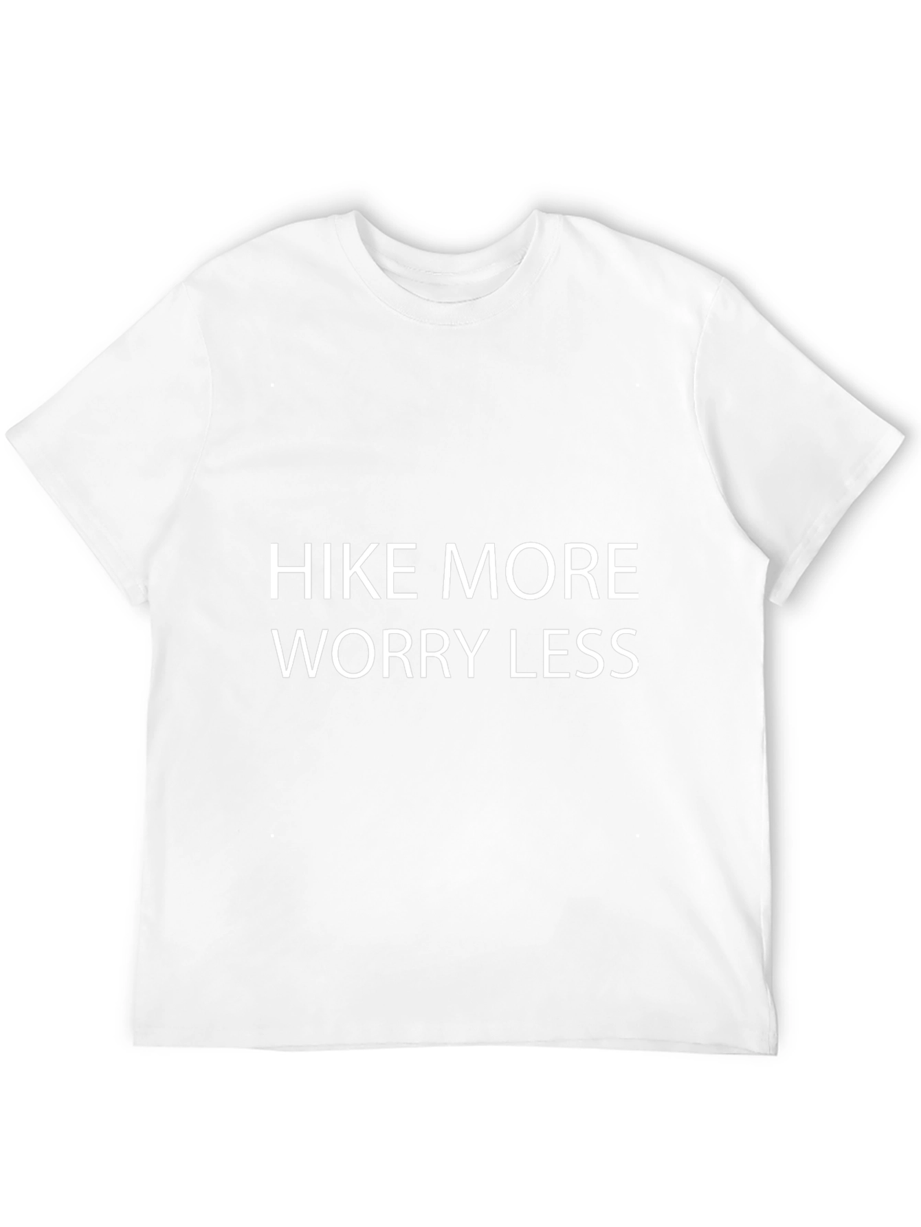 Hike More Worry Less Black Graphic T-Shirt