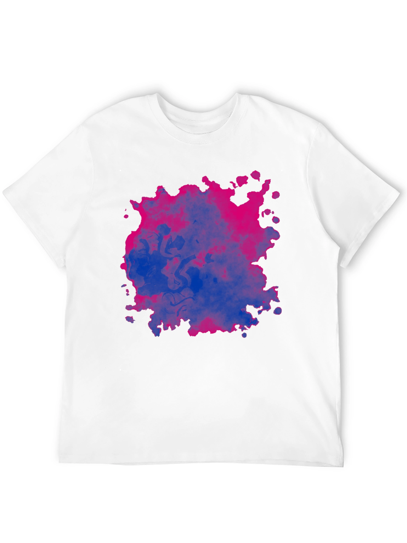 Bi Pride Splash T-Shirt - Black Cotton Blend