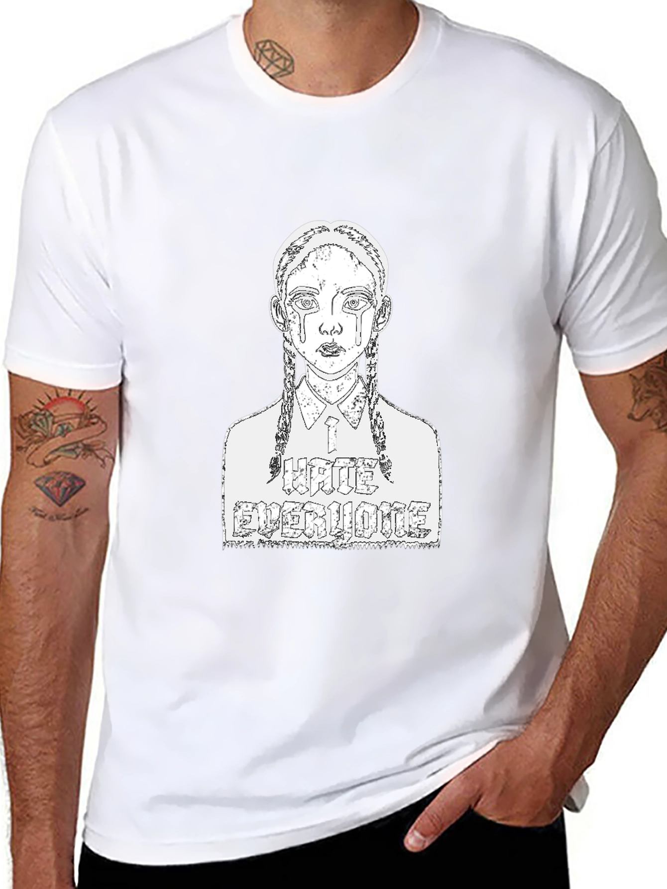 Wednesday Addams Hate Everyone T-Shirt