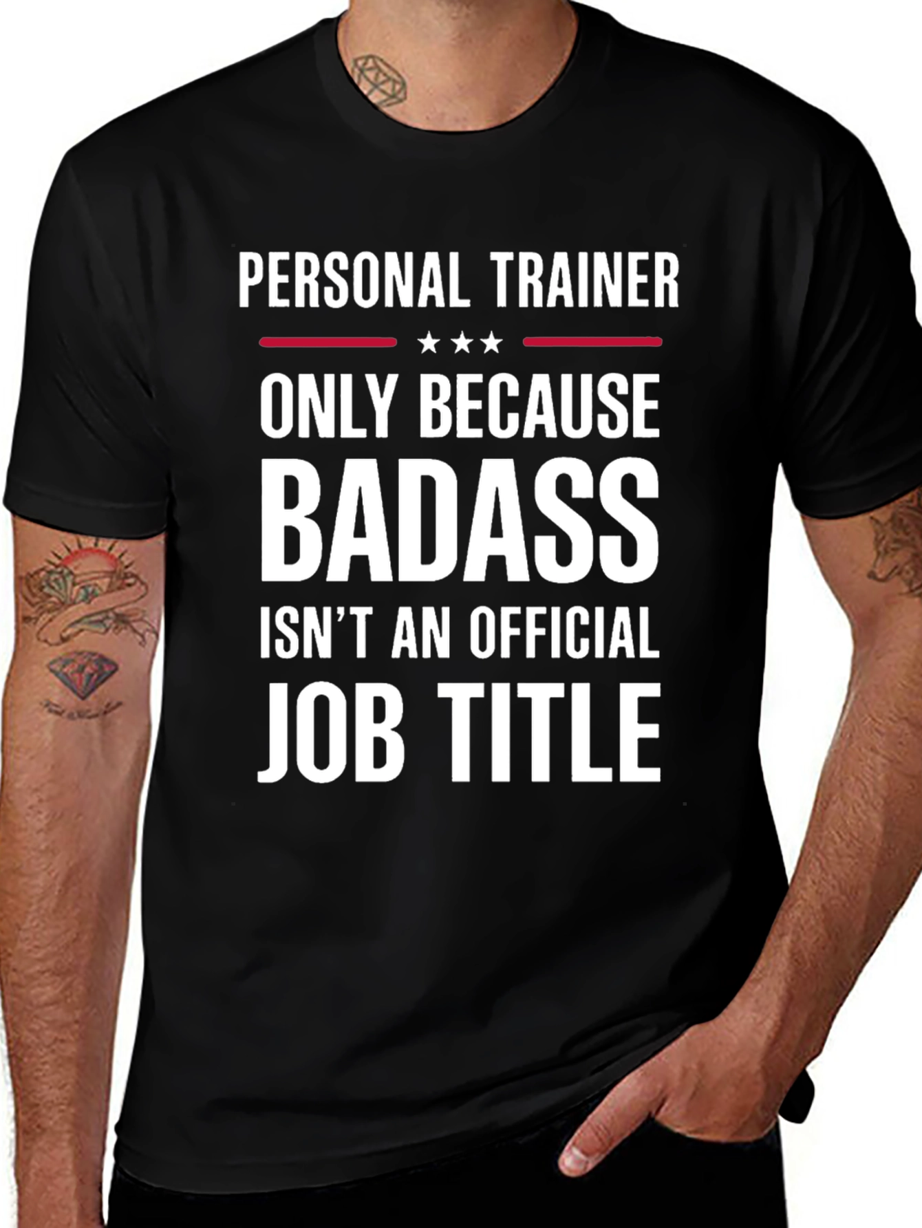 Personal Trainer Badass Job Title T-Shirt