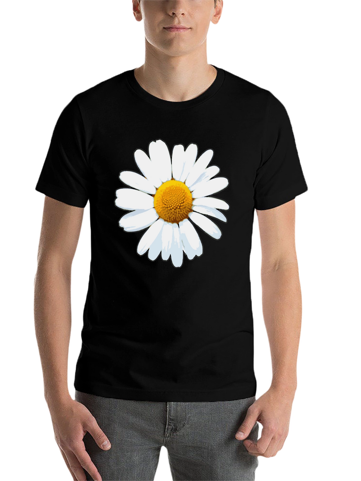 Daisy Graphic Tee - Classic Black T-Shirt
