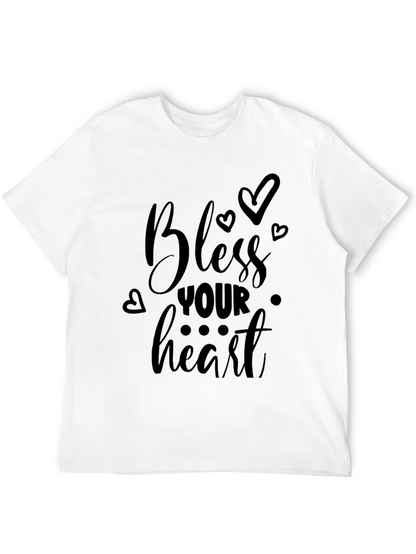 Bless Your Heart Graphic Tee - Black T-Shirt