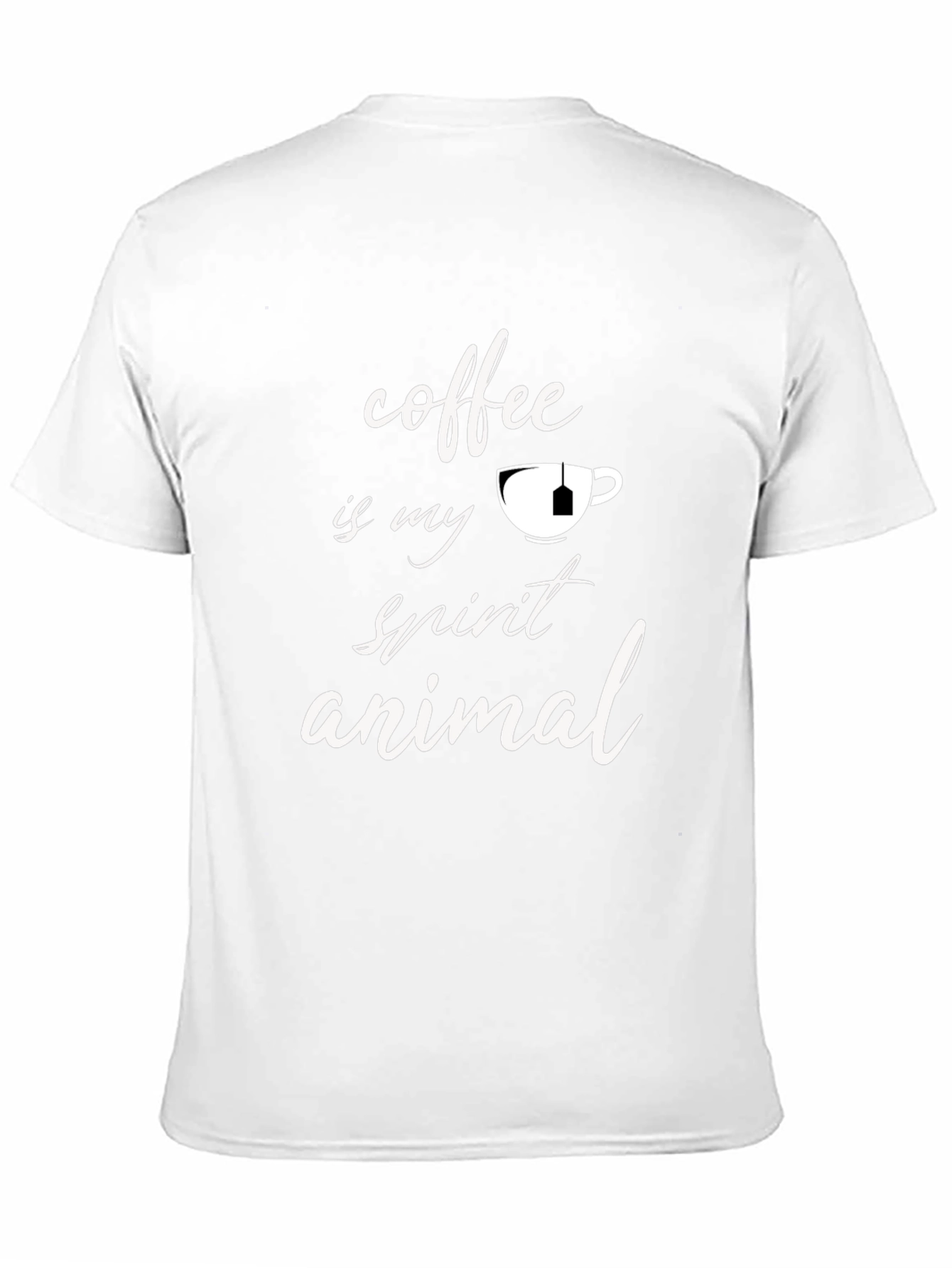 Coffee is My Spirit Animal Black T-Shirt