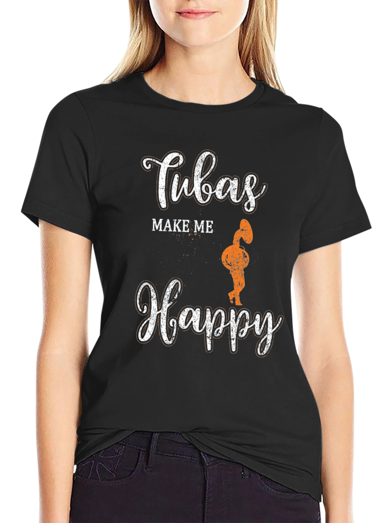 Tubas Make Me Happy Graphic Tee
