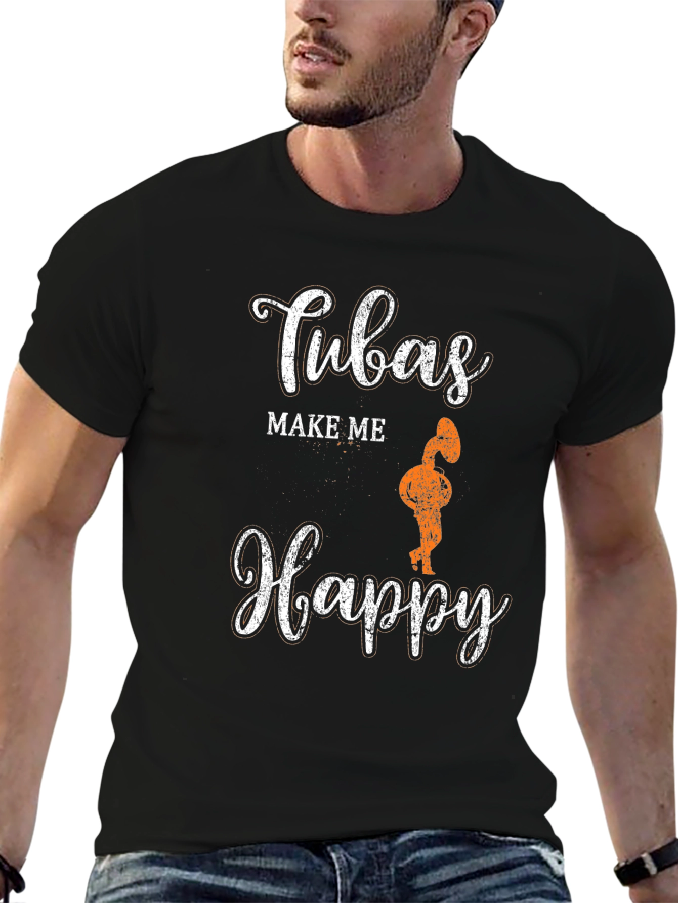 Tubas Make Me Happy Graphic Tee