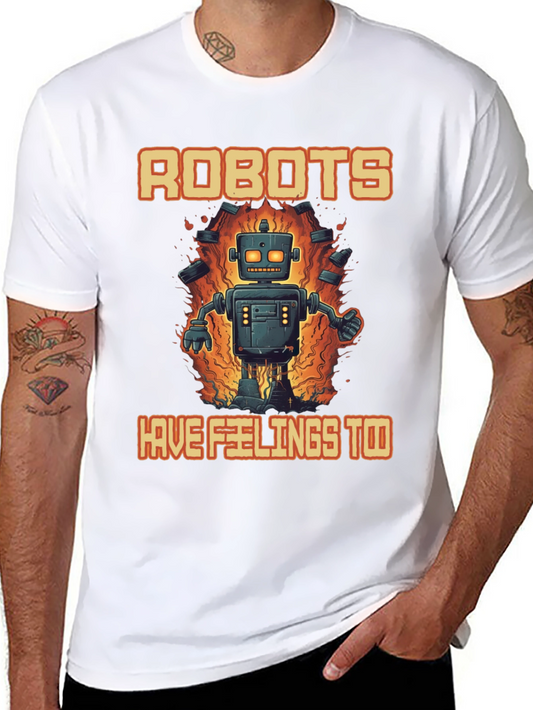 Robots Have Feelings Too Graphic Tee