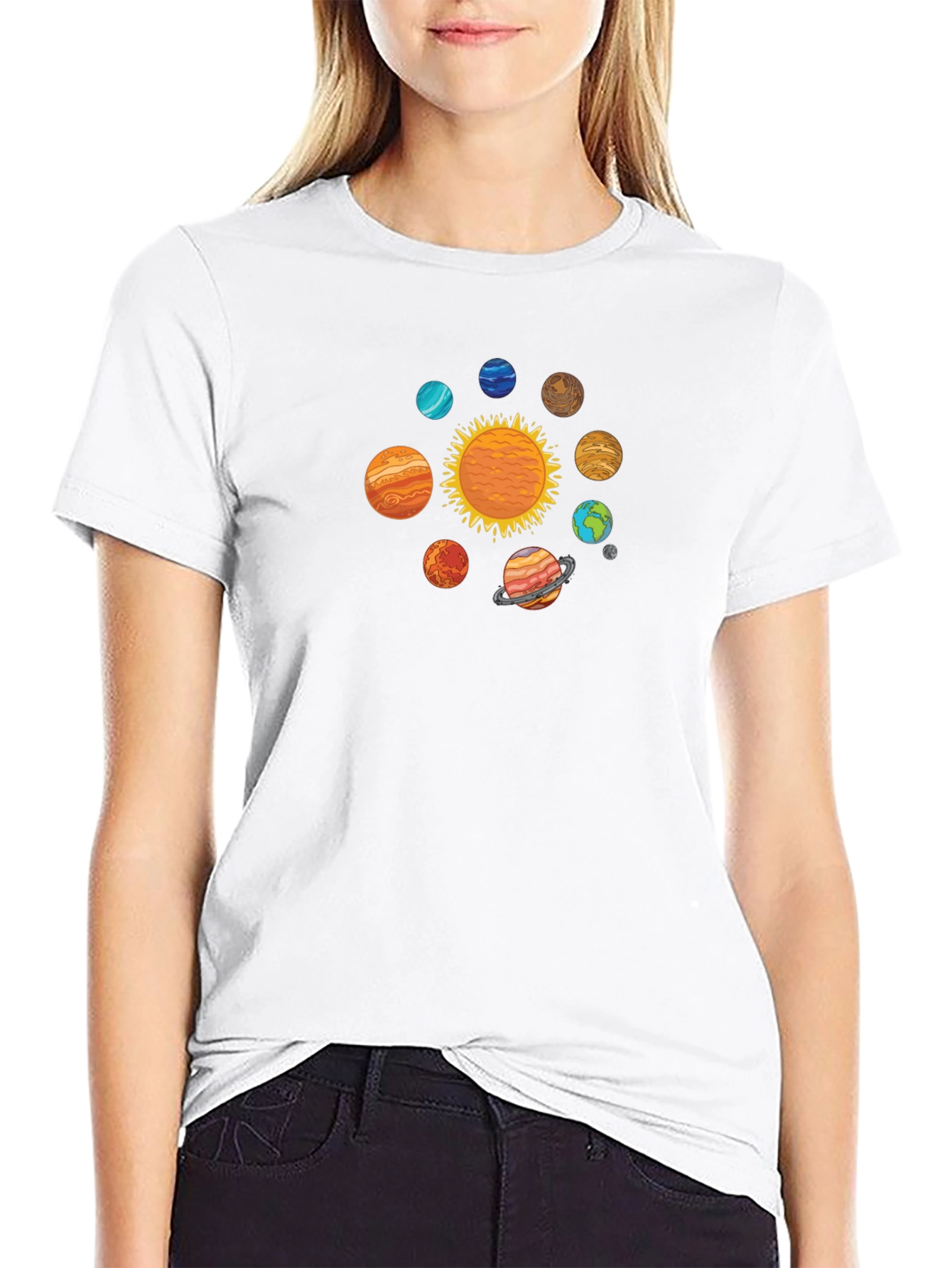 Solar System Graphic T-Shirt
