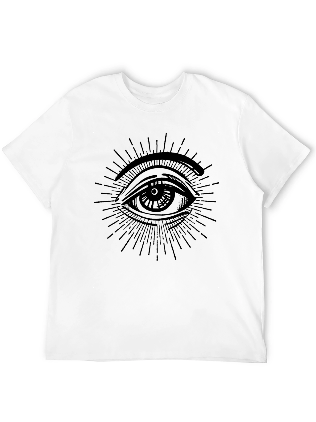 Mens Black Eye Graphic T-Shirt