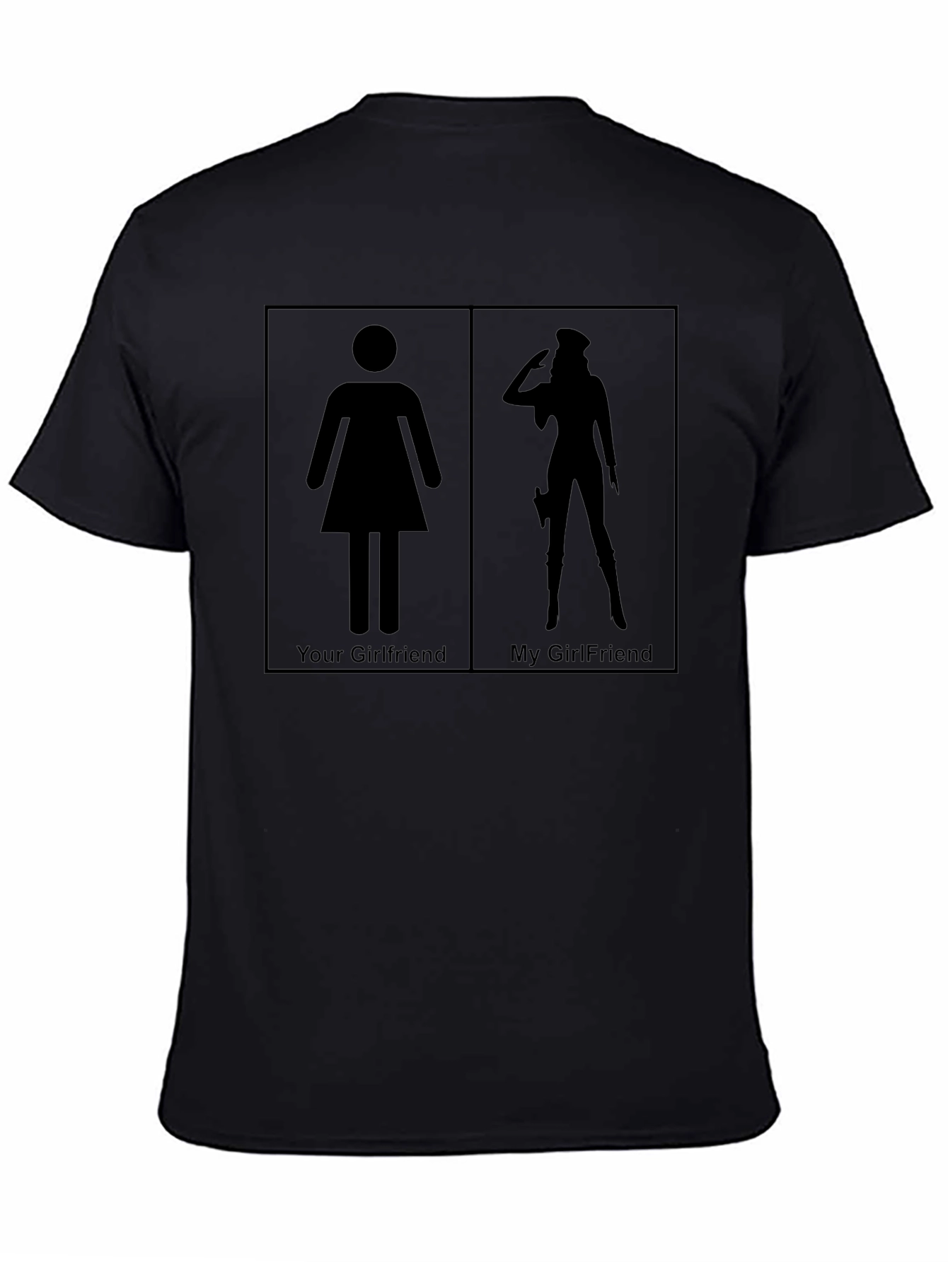 Humorous Your Girlfriend vs My Girlfriend Graphic Tee