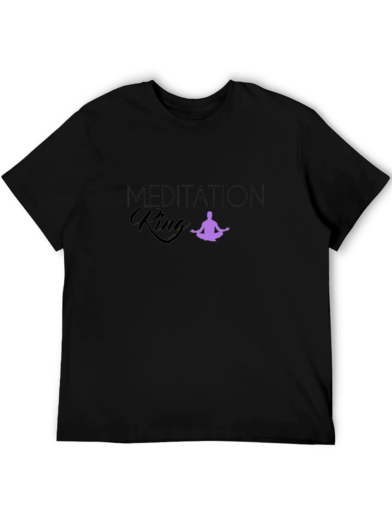 Meditation King Black T-Shirt