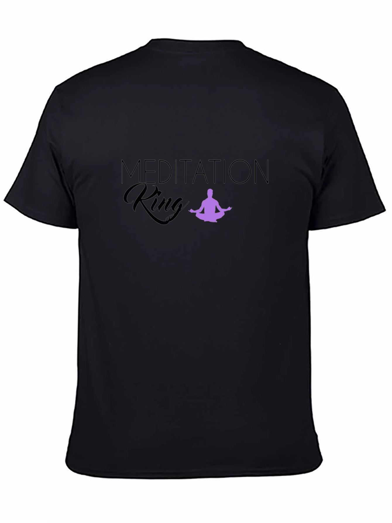 Meditation King Black T-Shirt