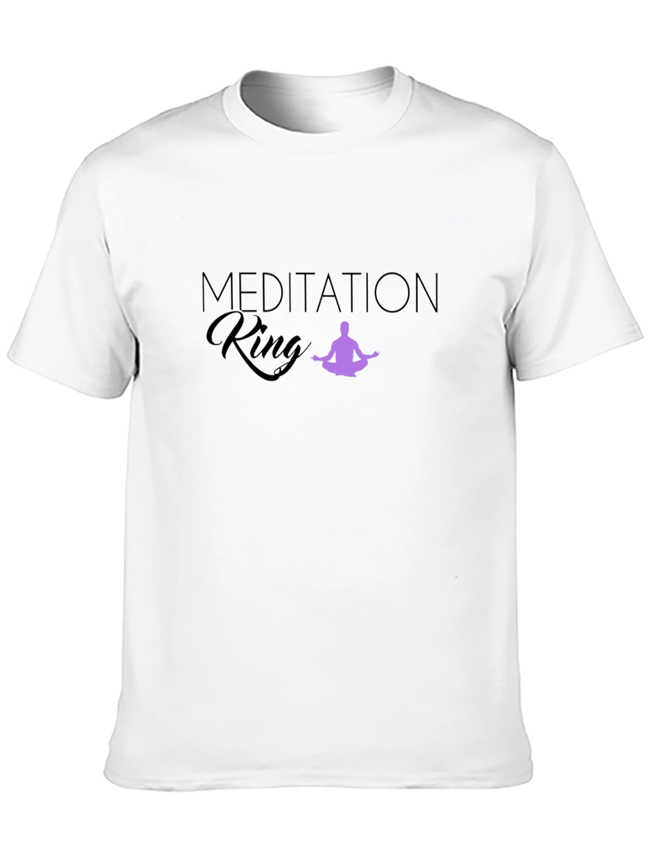 Meditation King Black T-Shirt