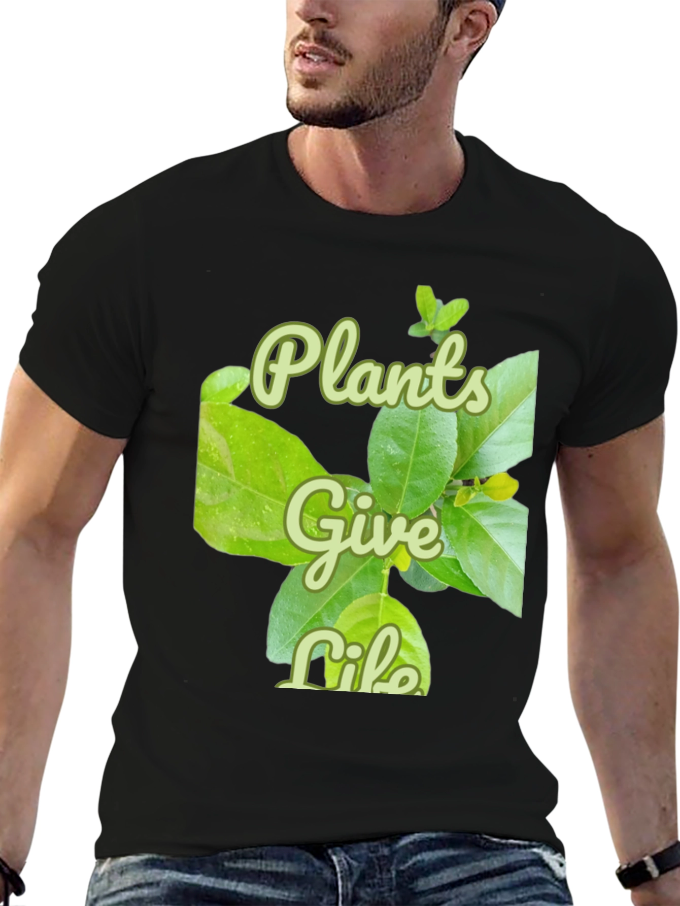 Plants Give Life Graphic T-Shirt