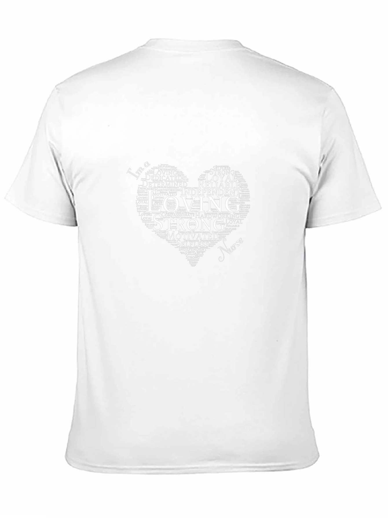Nurse Heart Word Art Graphic Tee