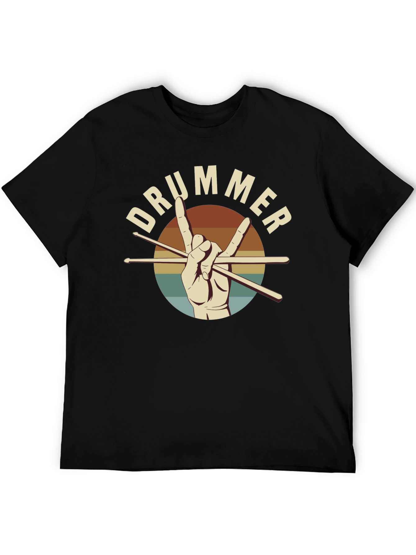 Drummer Hand Graphic Tee - Rock On!