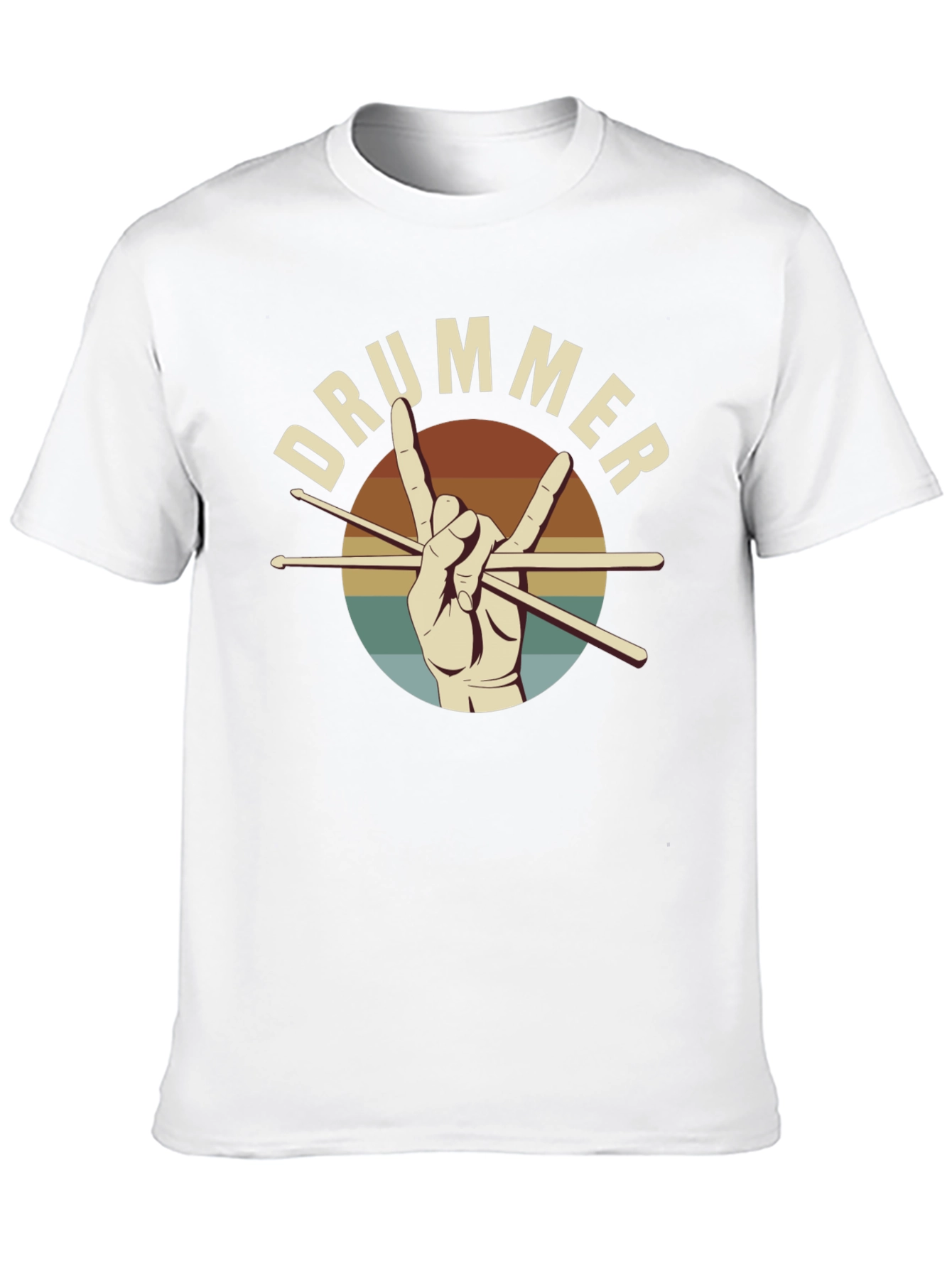 Drummer Hand Graphic Tee - Rock On!