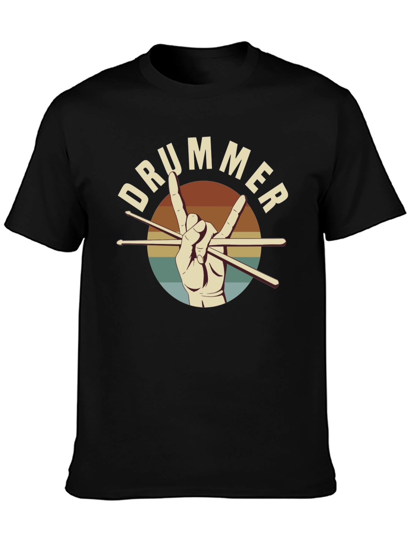 Drummer Hand Graphic Tee - Rock On!