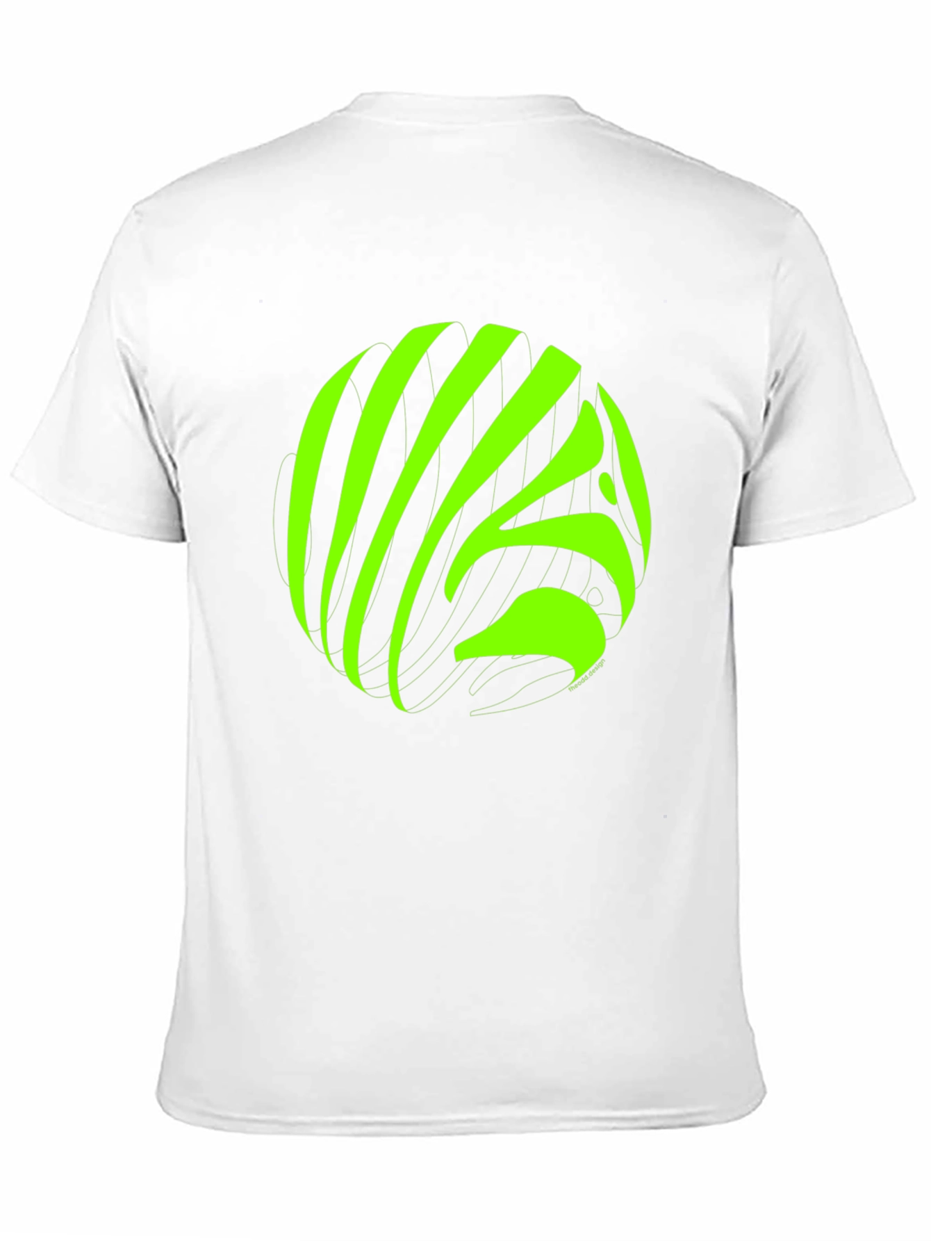 Abstract Neon Graphic Black T-Shirt