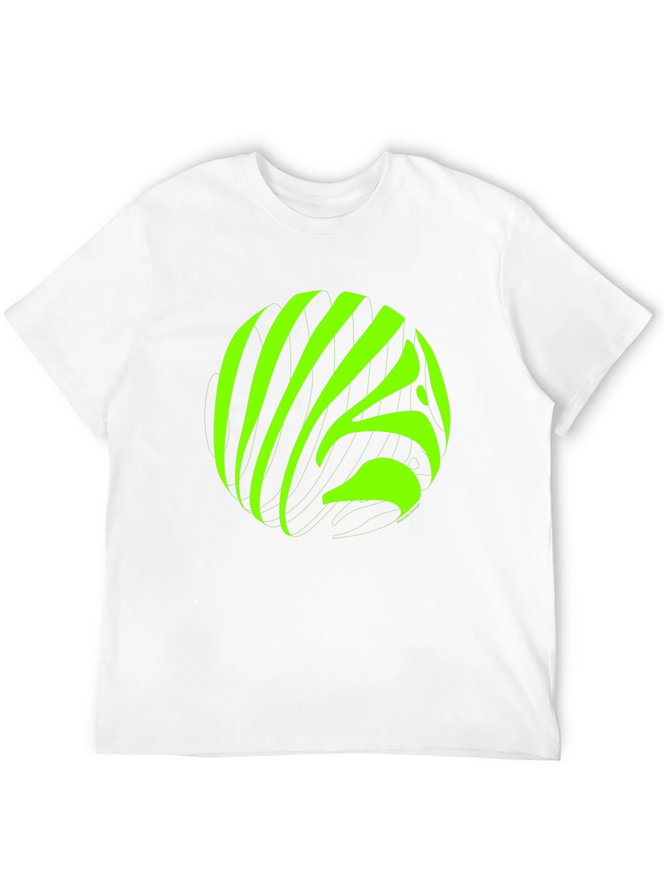 Abstract Neon Graphic Black T-Shirt