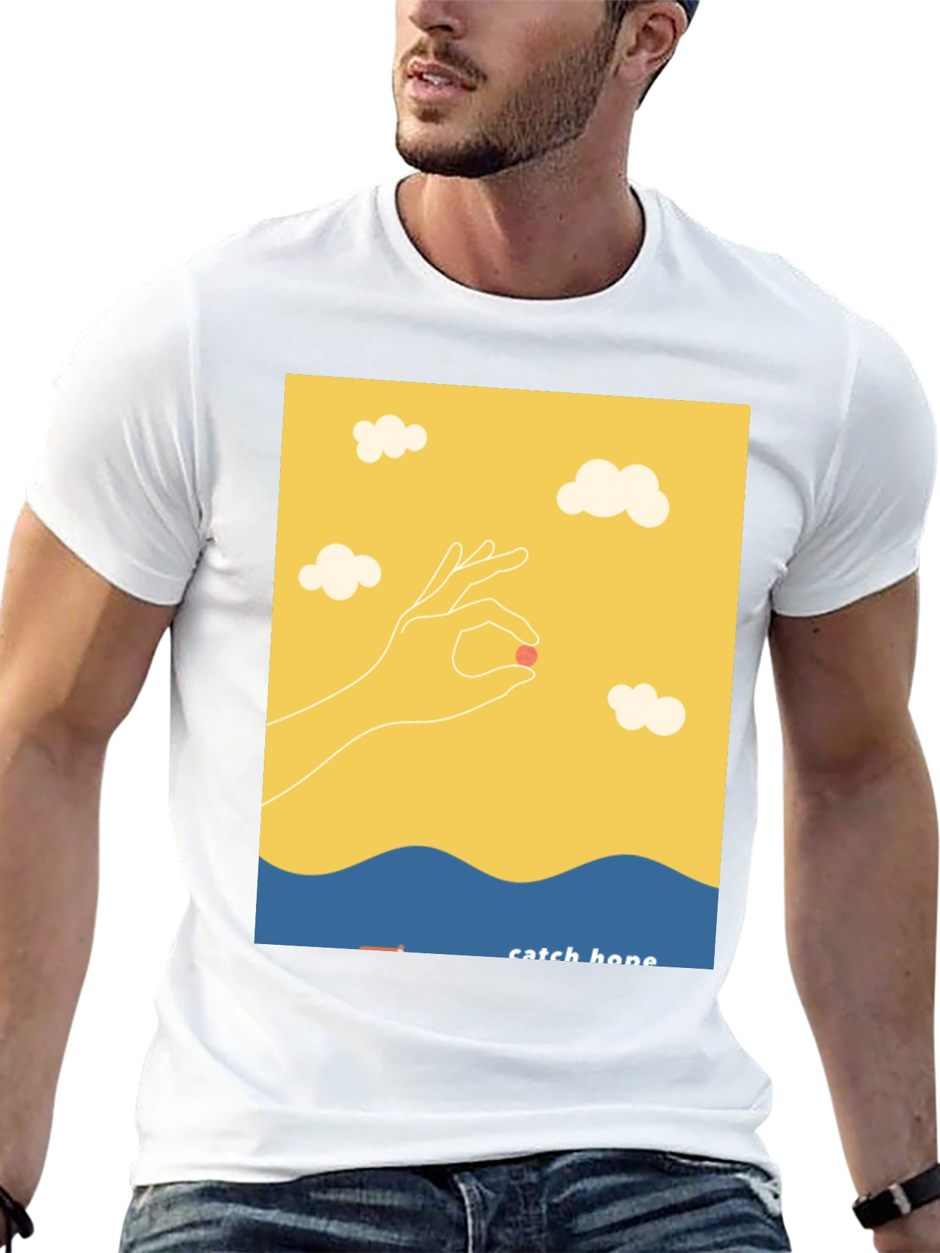Catch Hope Graphic T-Shirt - Relaxed Fit Black
