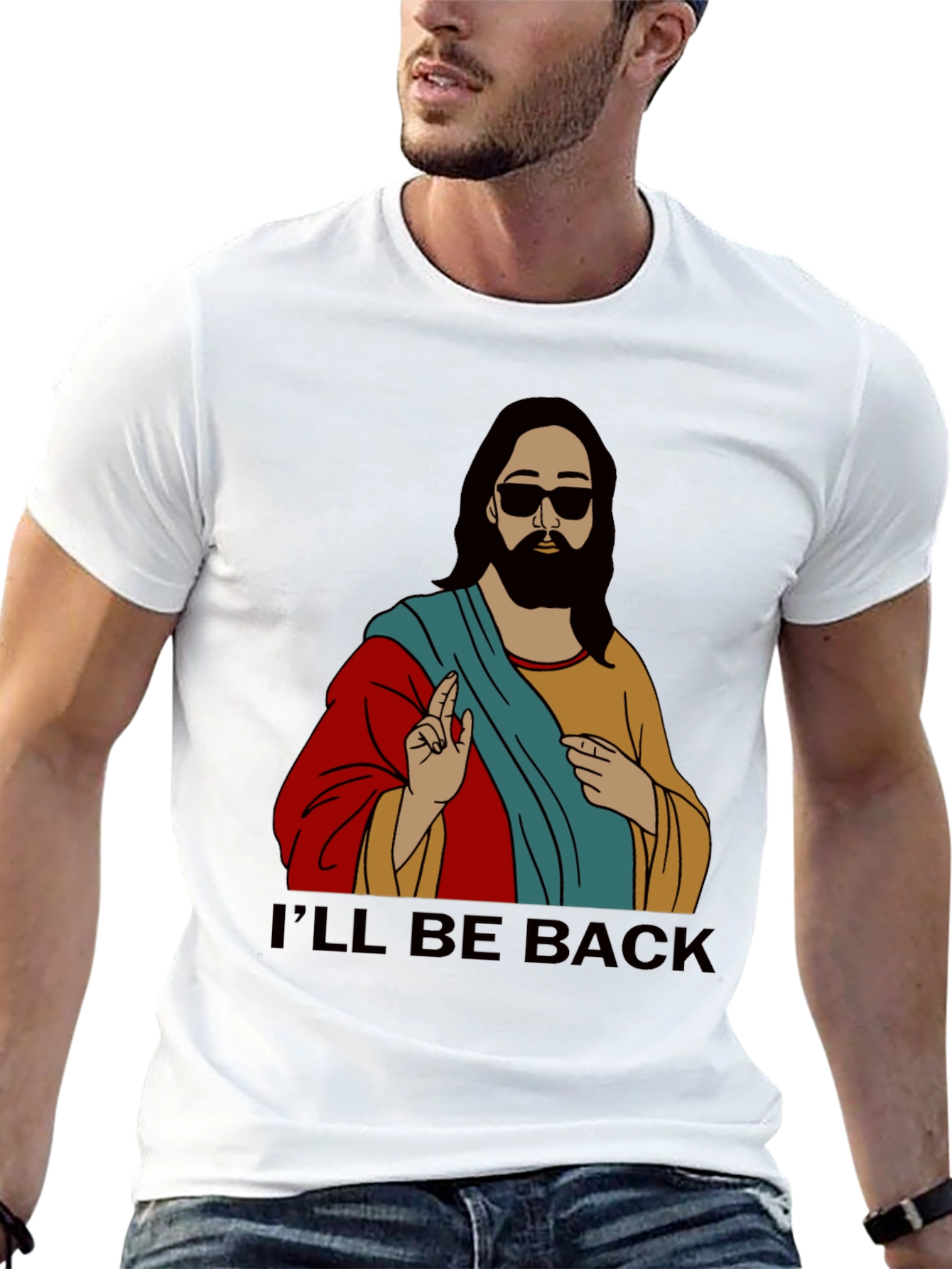 Ill Be Back Jesus Graphic Tee