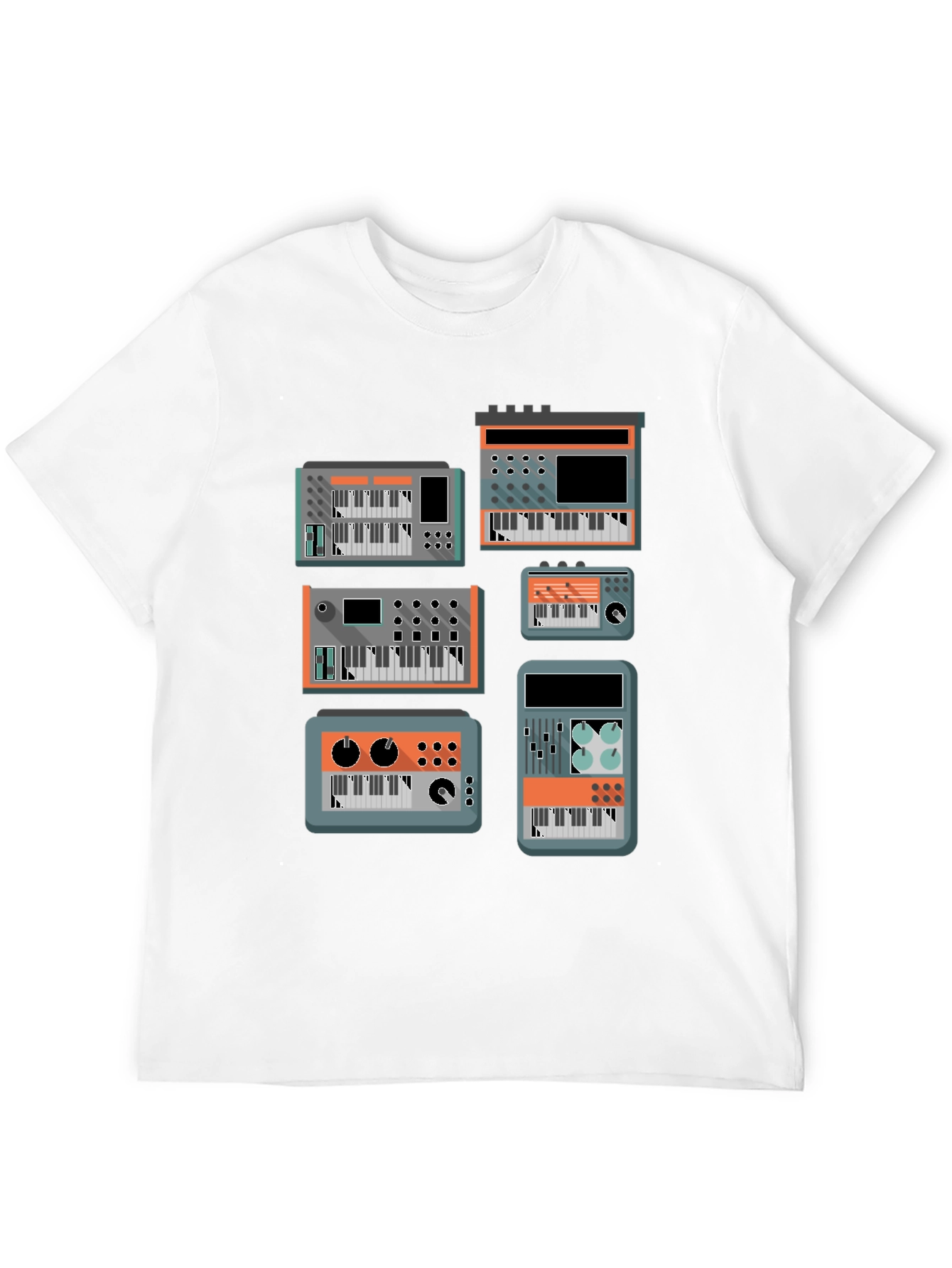 Synthesizer Graphic Tee - Music Lover T-Shirt