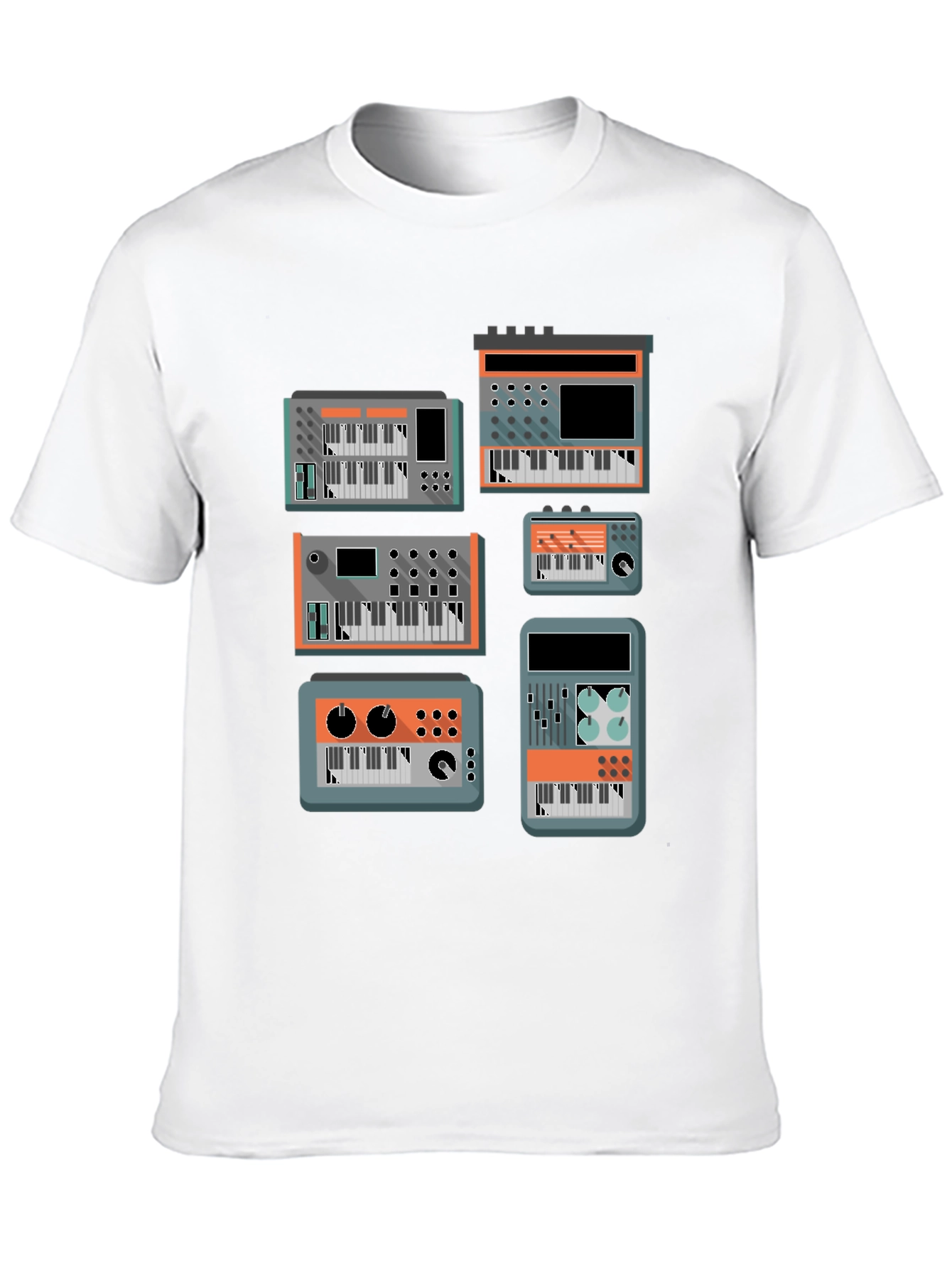 Synthesizer Graphic Tee - Music Lover T-Shirt