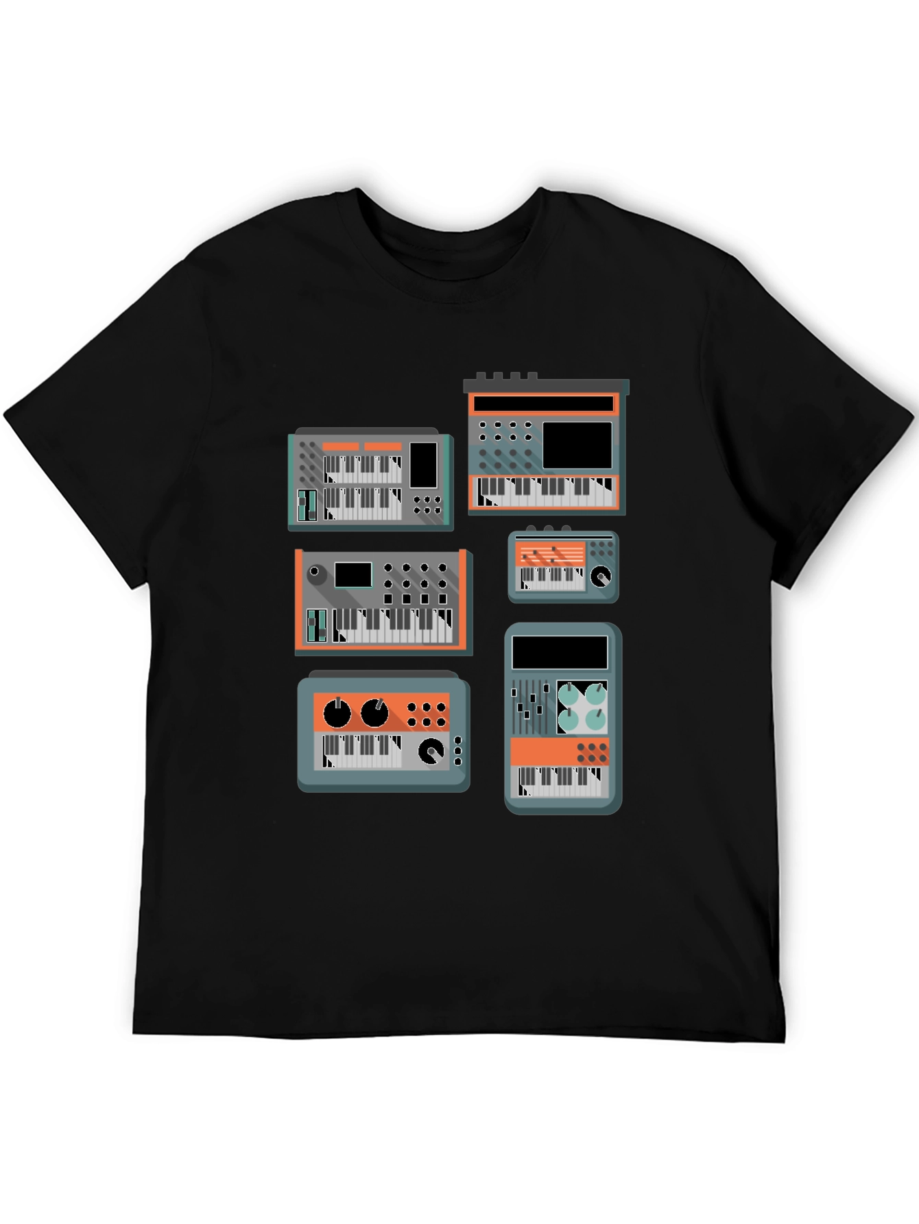 Synthesizer Graphic Tee - Music Lover T-Shirt