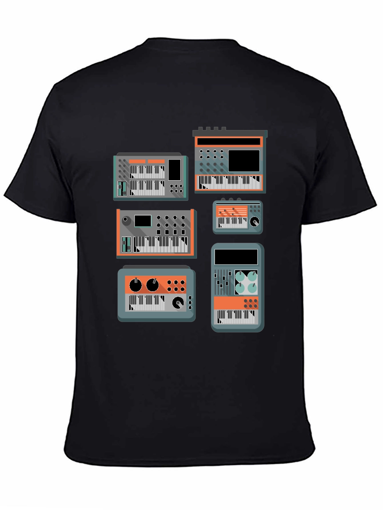Synthesizer Graphic Tee - Music Lover T-Shirt