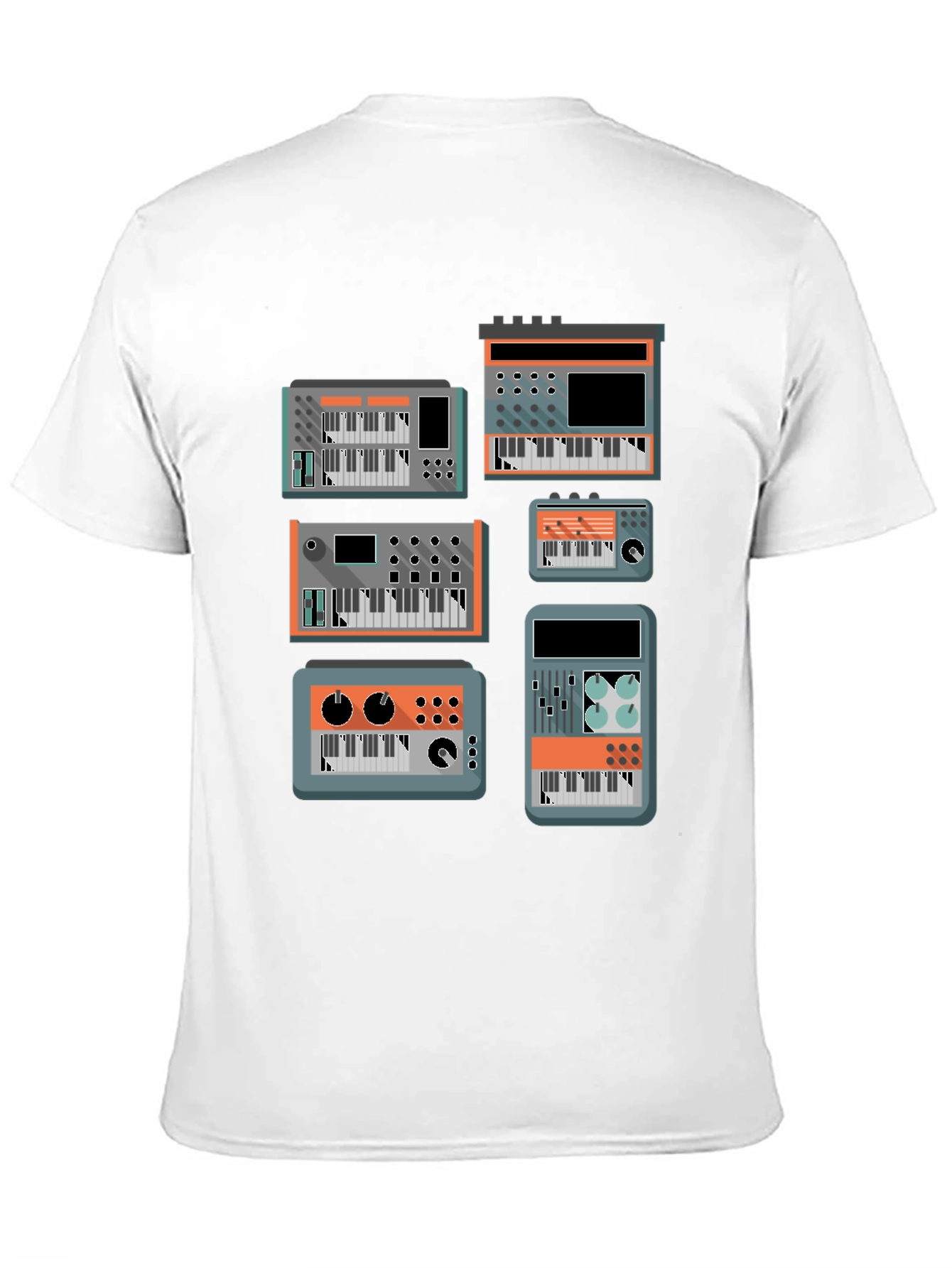 Synthesizer Graphic Tee - Music Lover T-Shirt
