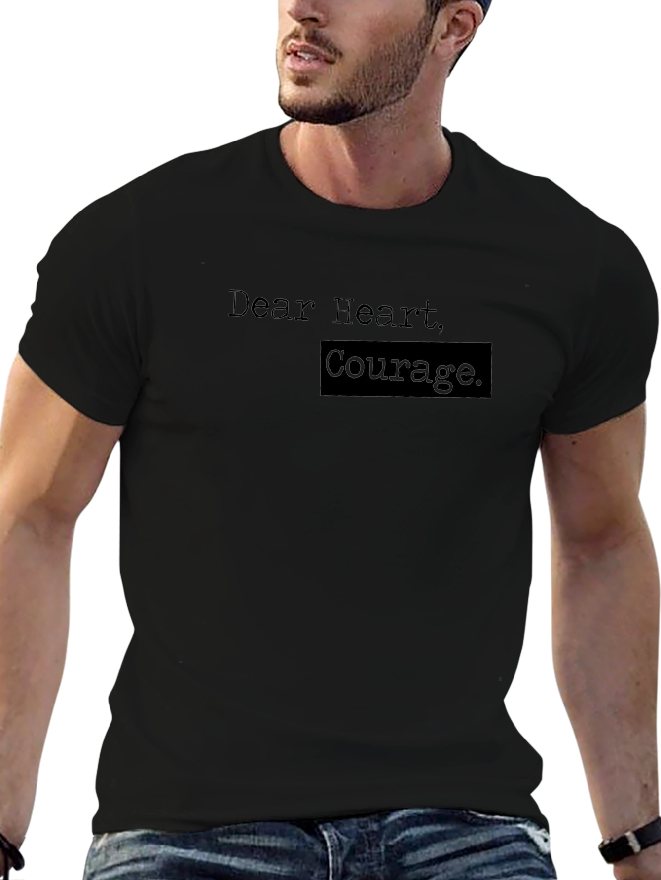 Dear Heart Courage. Graphic Tee