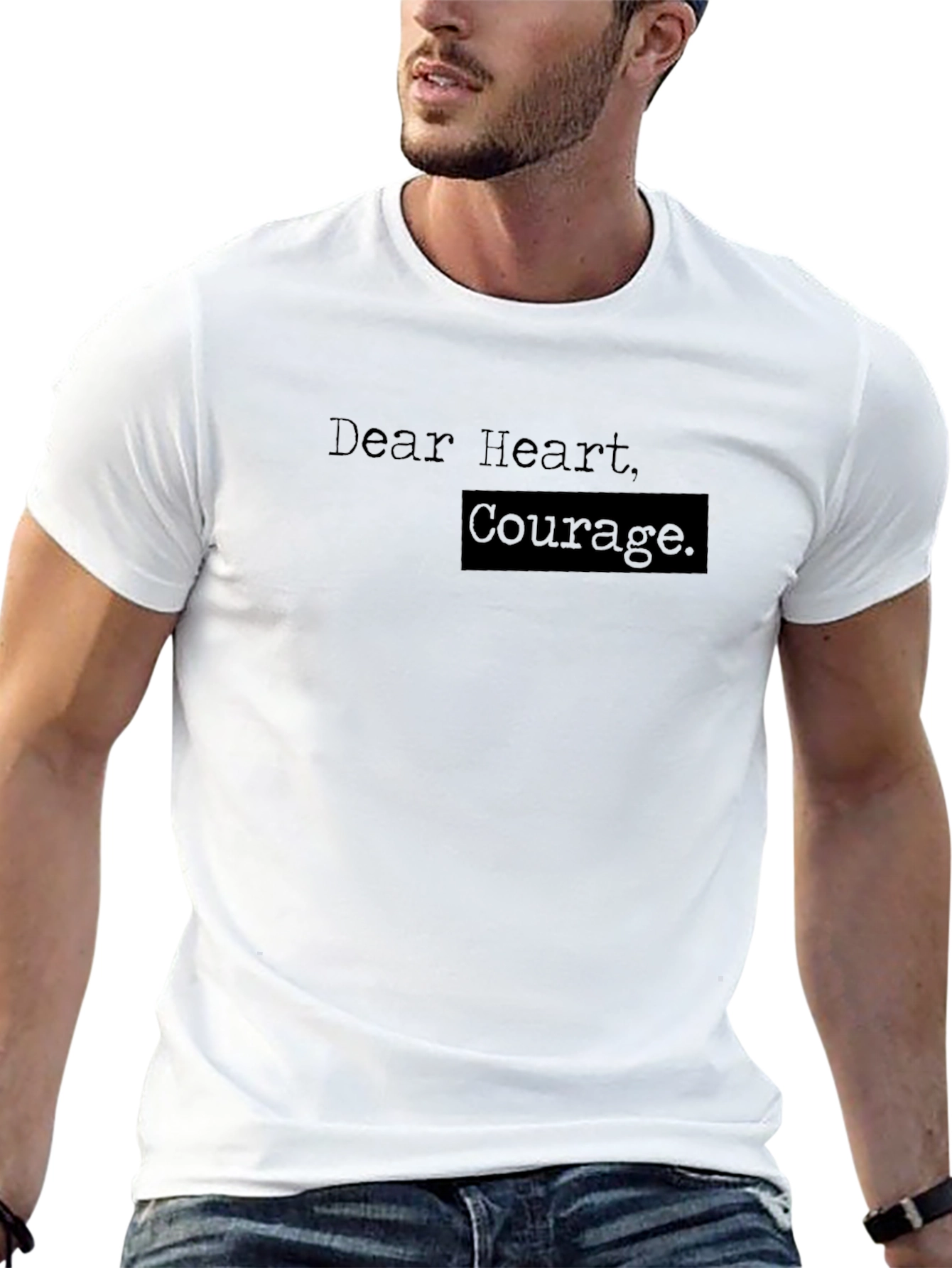 Dear Heart Courage. Graphic Tee