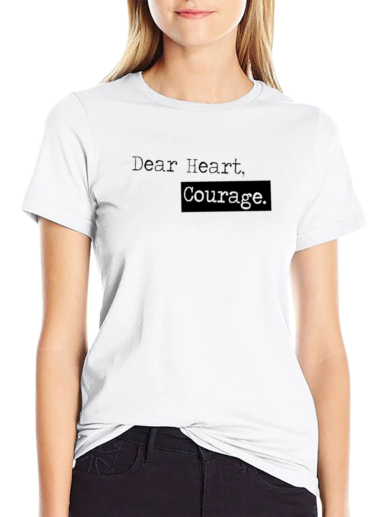 Dear Heart Courage. Graphic Tee