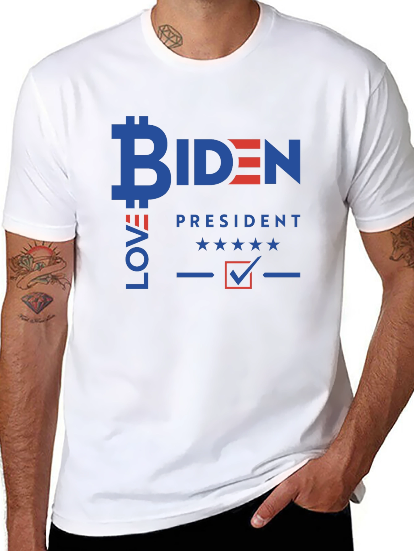 Biden Bitcoin Love President T-Shirt