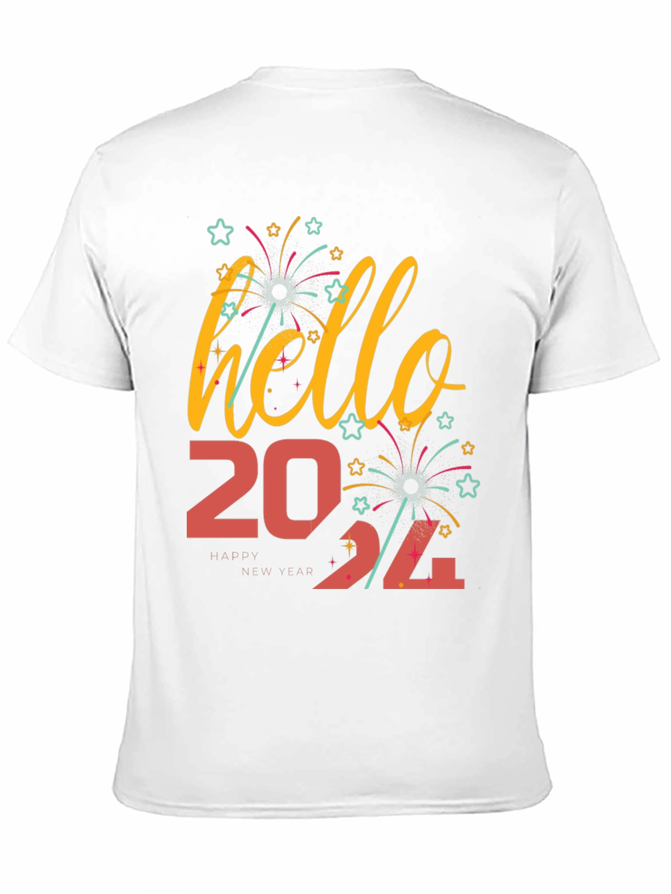Hello 2024 T-Shirt New Year Celebration Tee