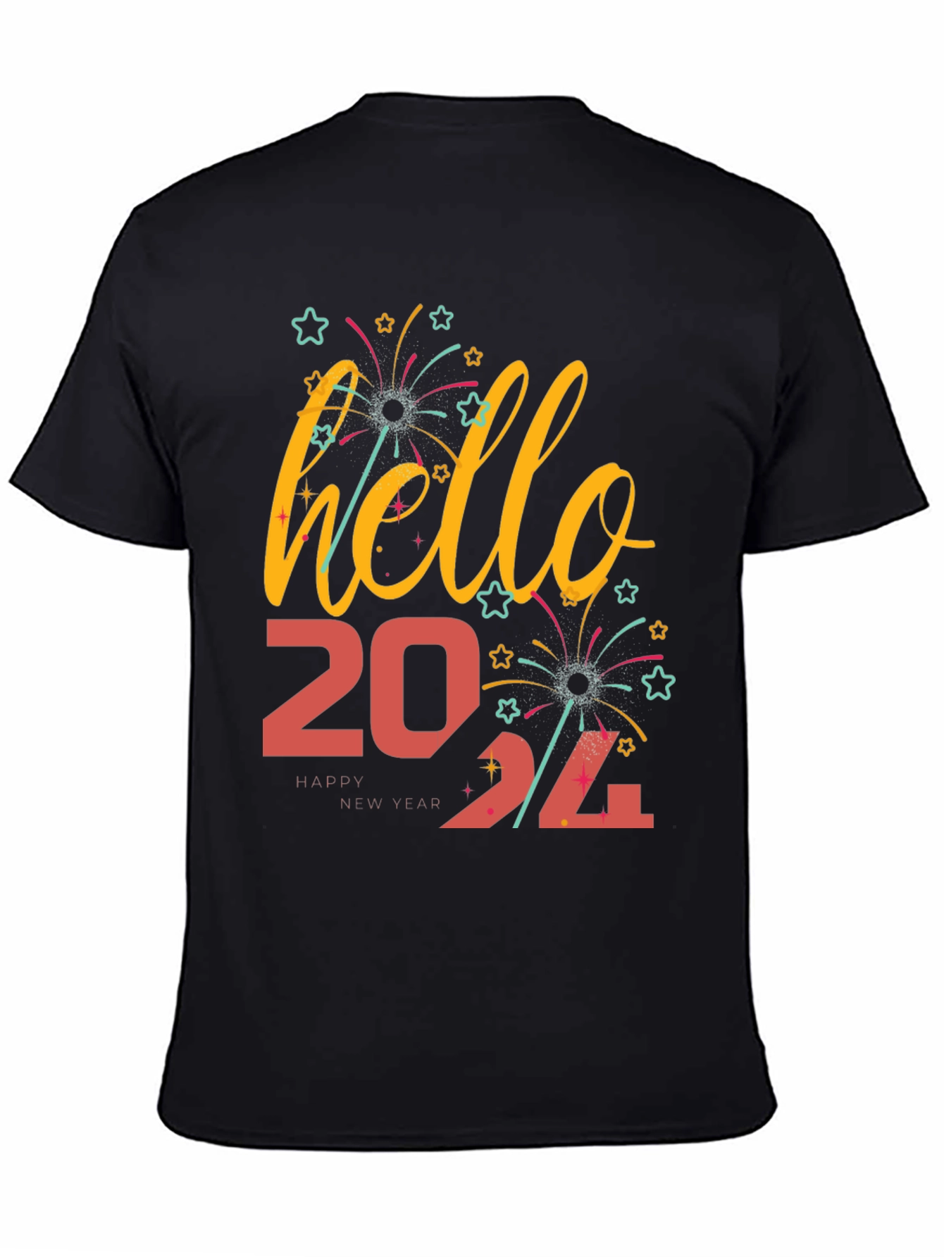 Hello 2024 T-Shirt New Year Celebration Tee