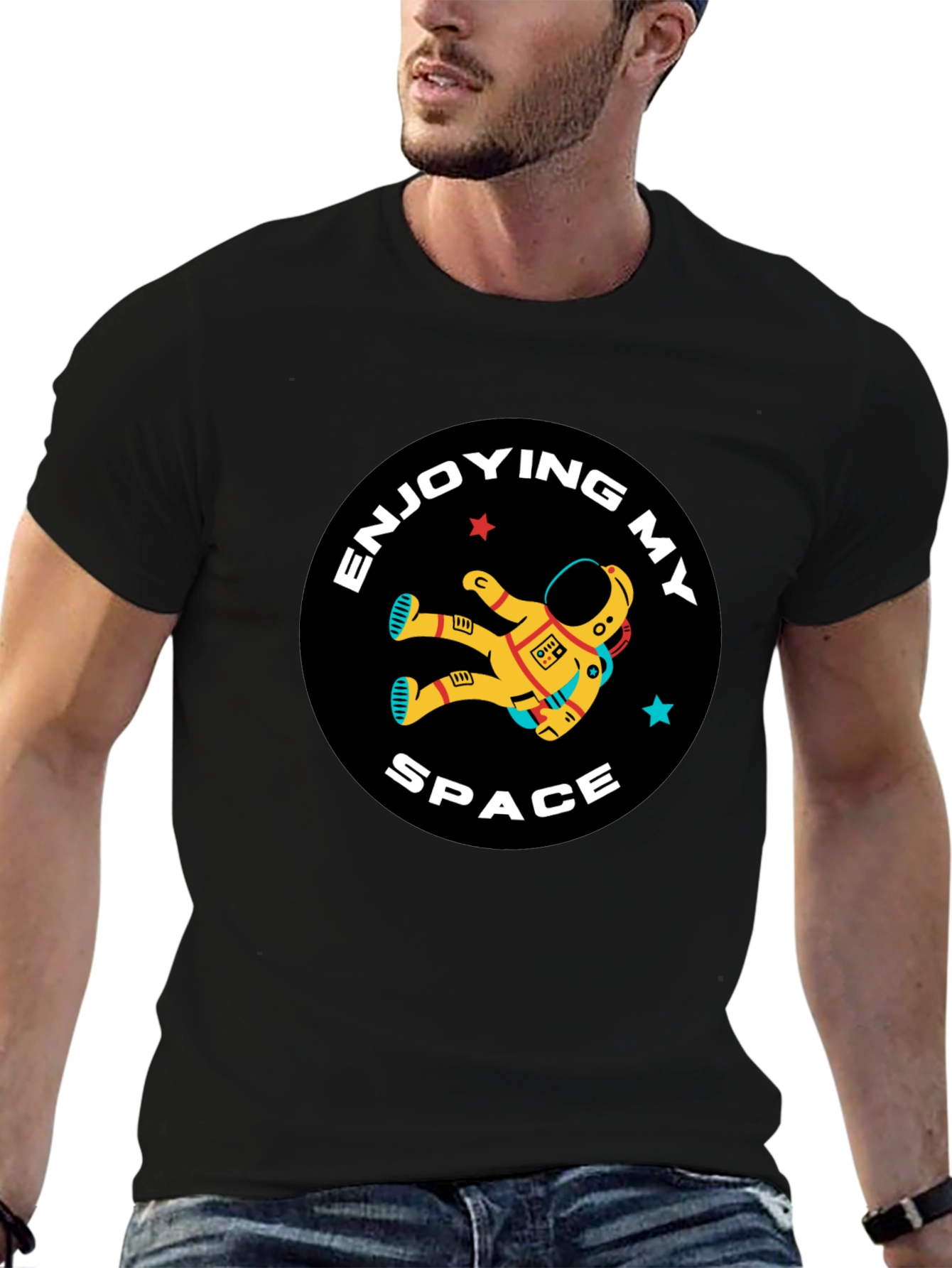 Enjoying My Space T-Shirt Astronaut Graphic Tee