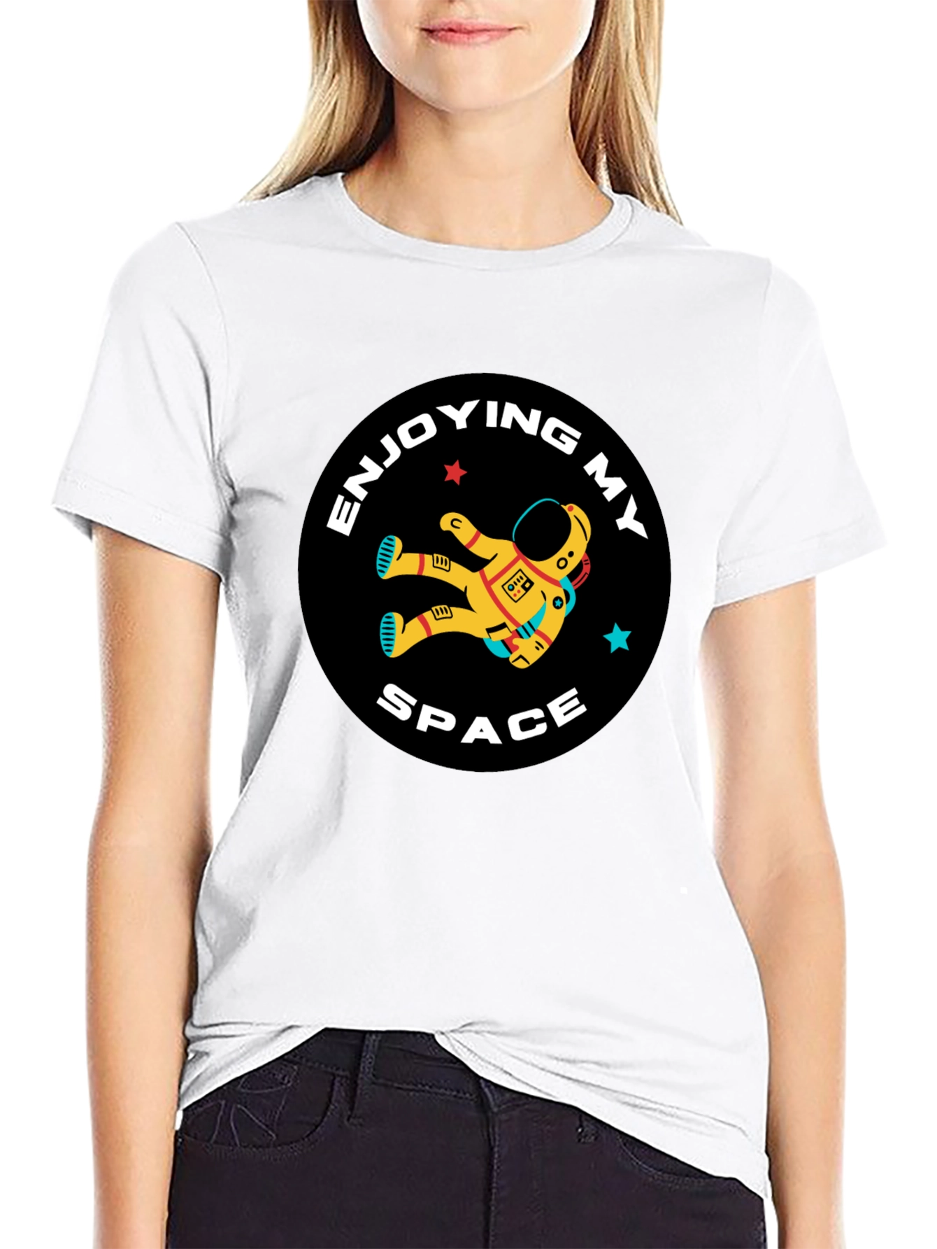 Enjoying My Space T-Shirt Astronaut Graphic Tee
