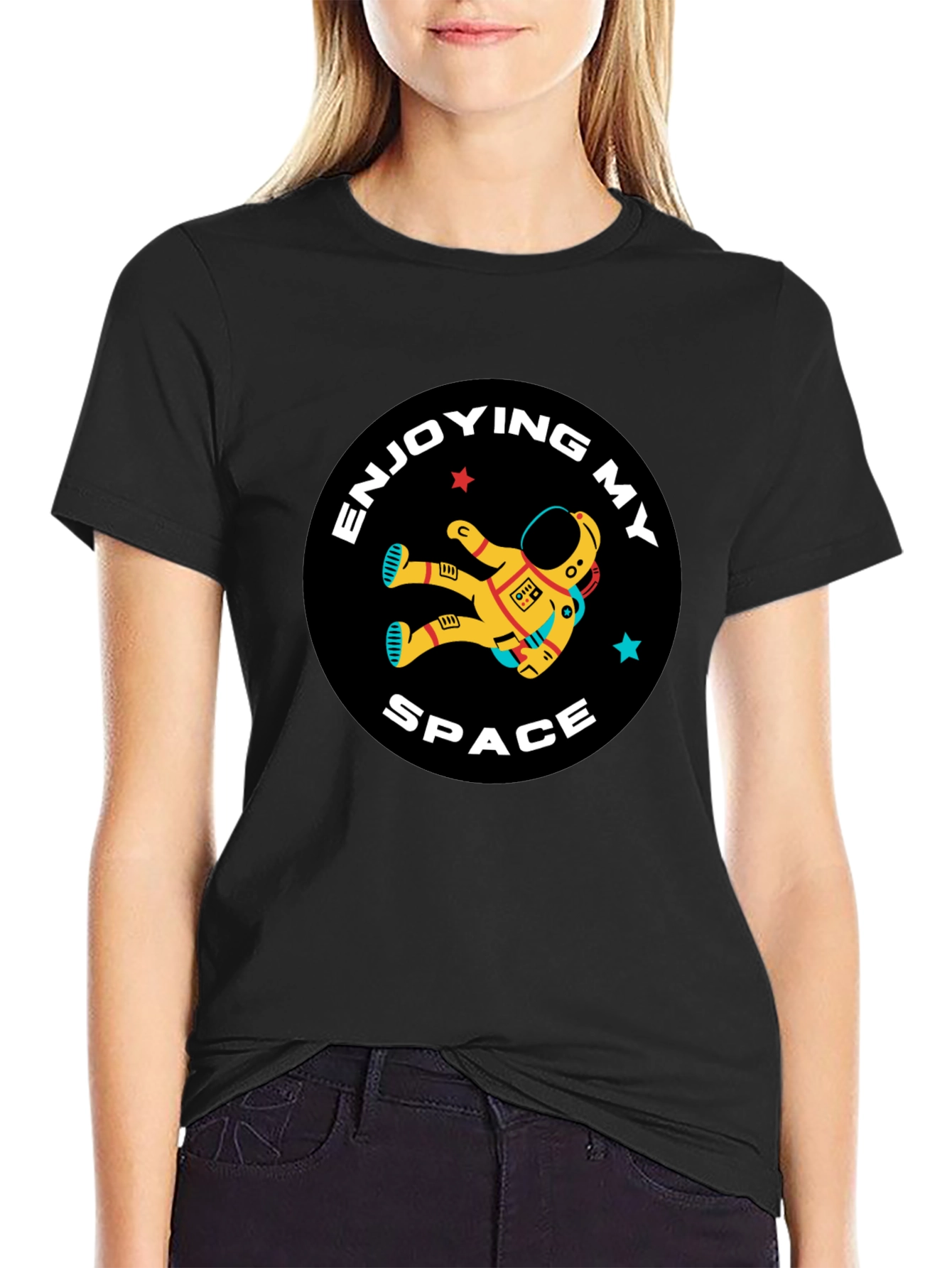 Enjoying My Space T-Shirt Astronaut Graphic Tee