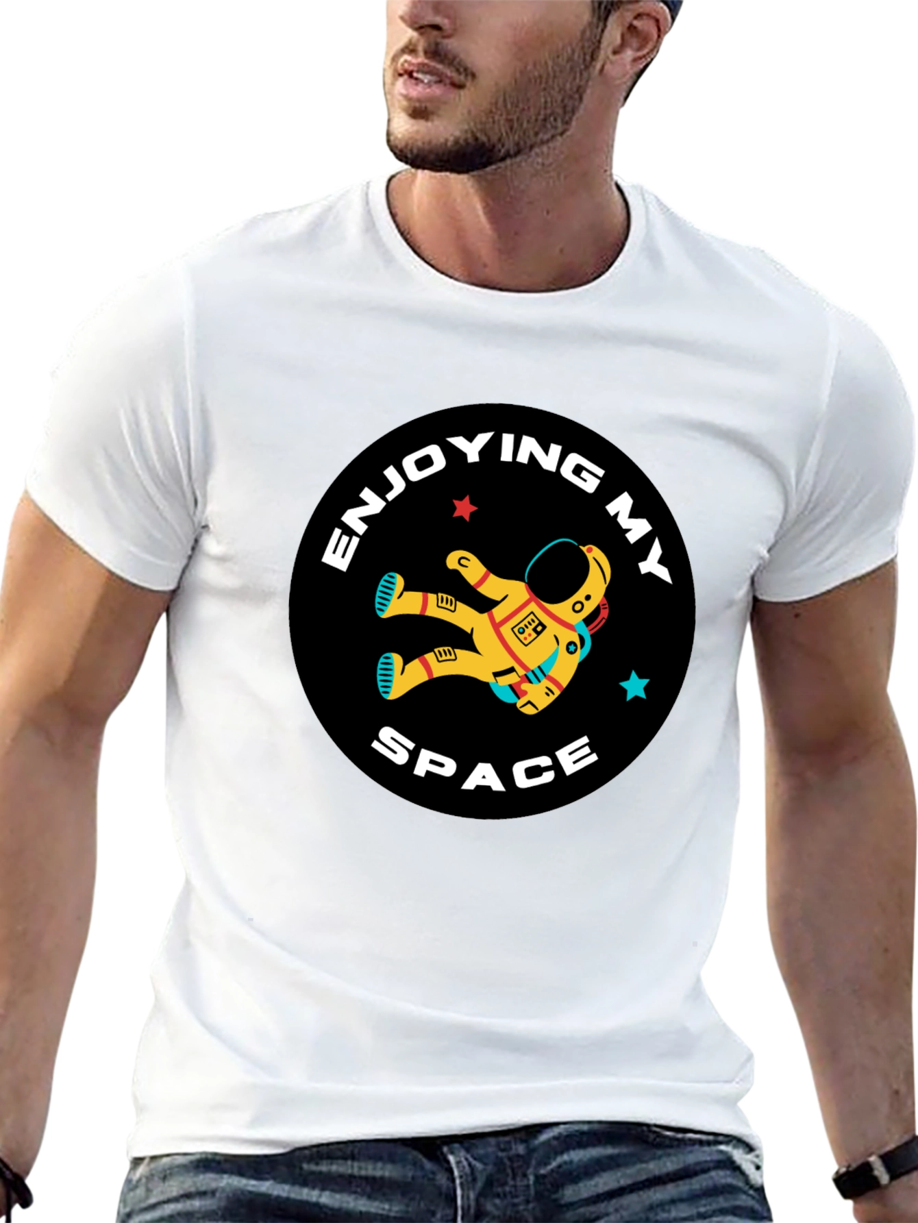 Enjoying My Space T-Shirt Astronaut Graphic Tee