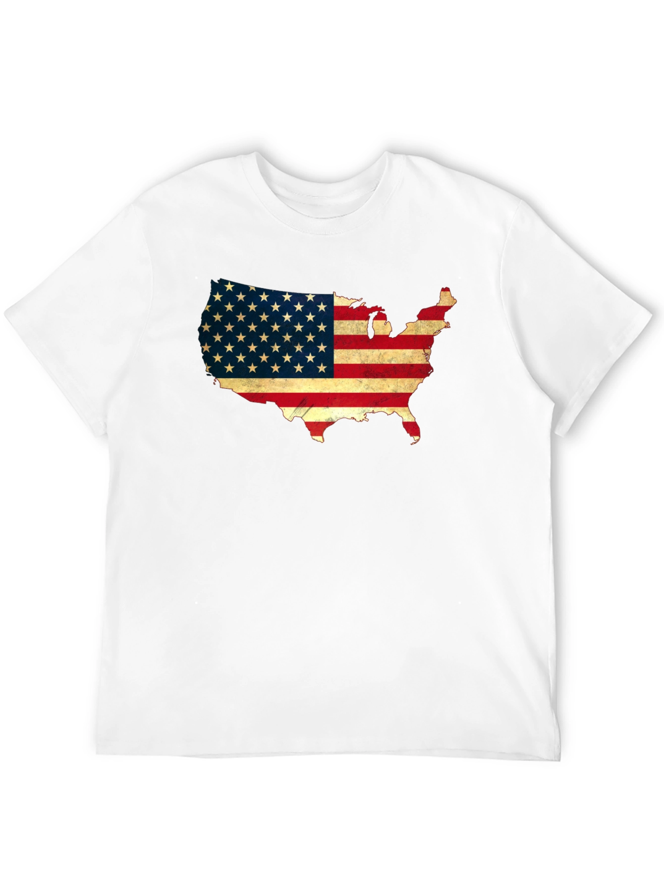 USA Flag Map Graphic T-Shirt