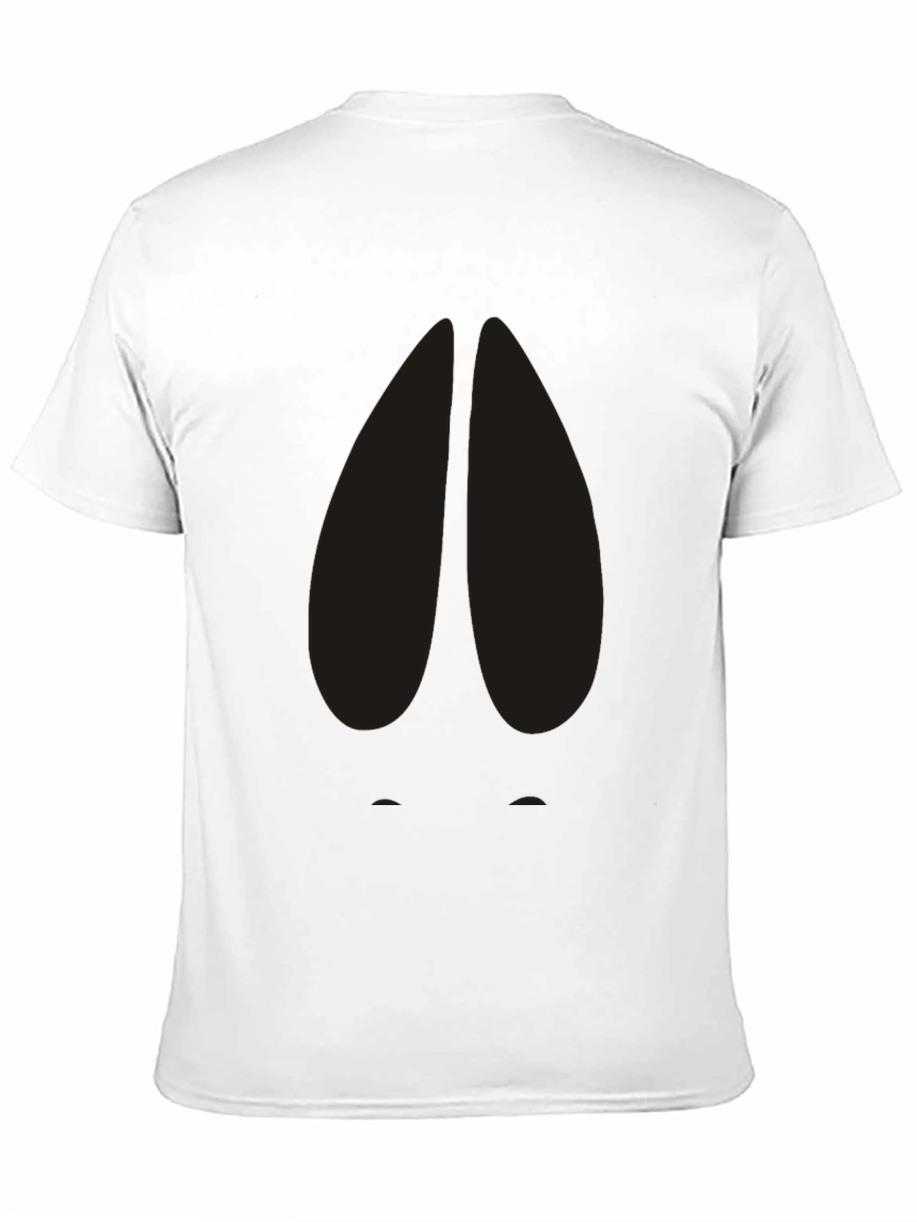 Cool Deer Hoof Print Black T-Shirt