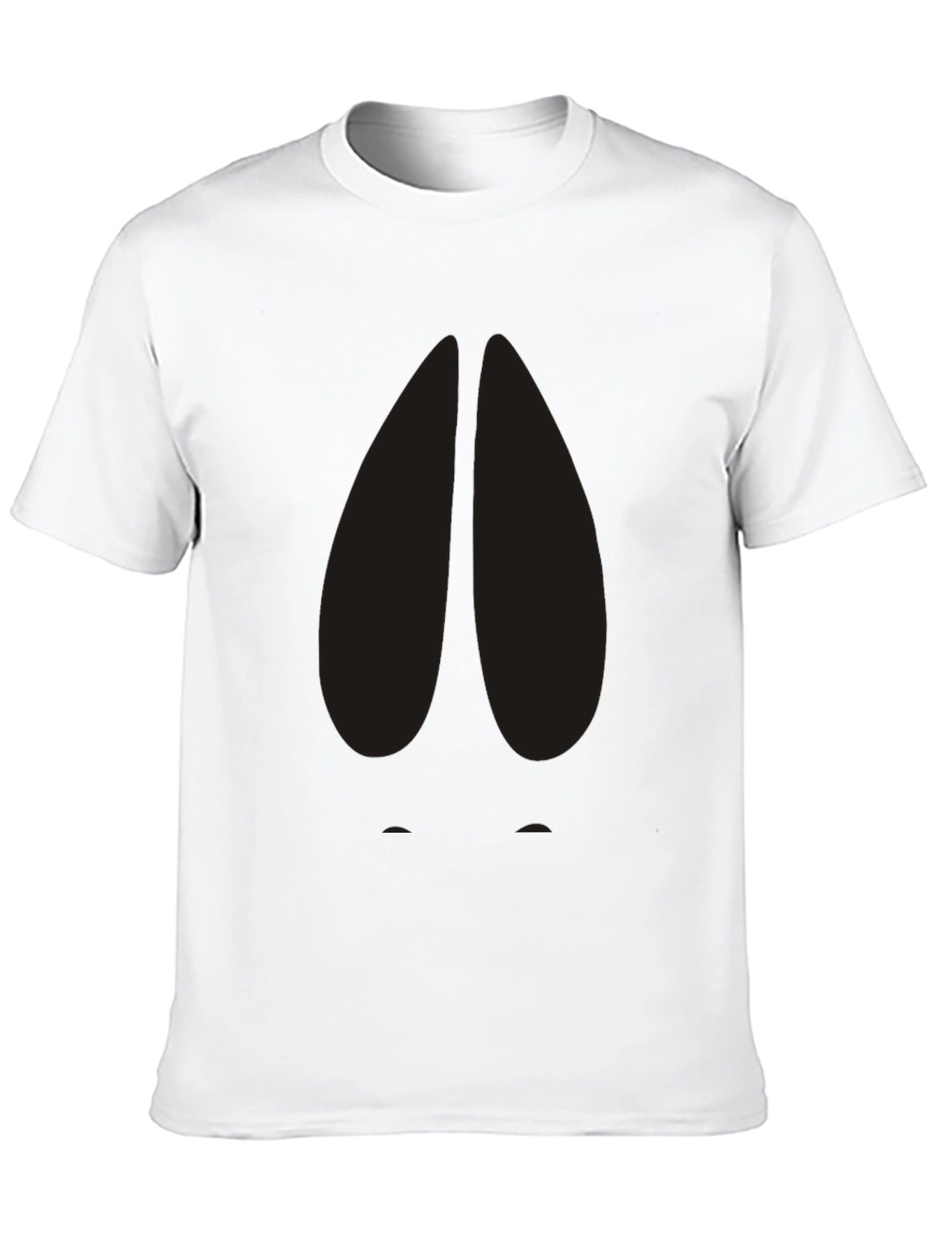 Cool Deer Hoof Print Black T-Shirt