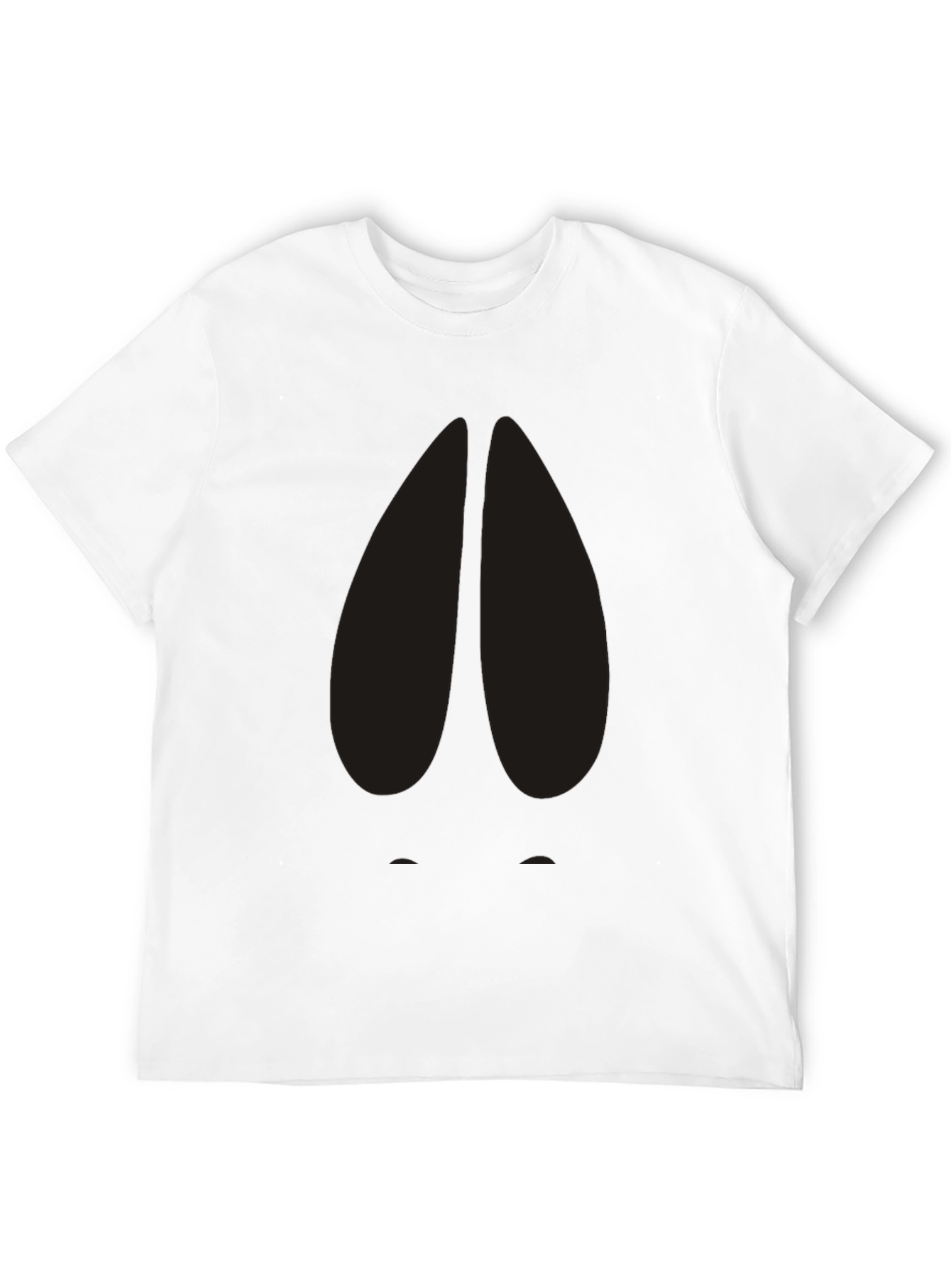 Cool Deer Hoof Print Black T-Shirt