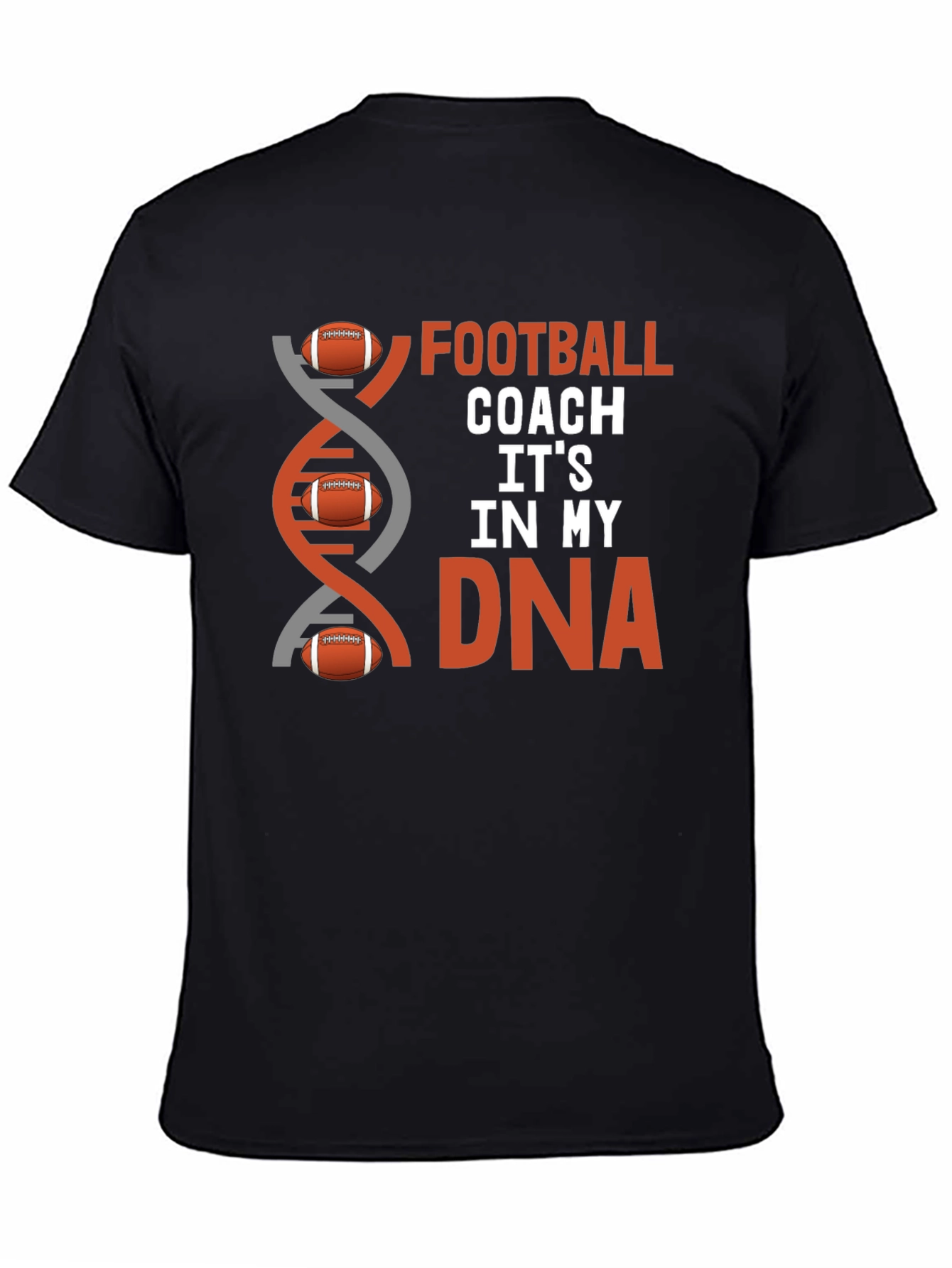 Football Coach DNA T-Shirt - Gridiron Passion
