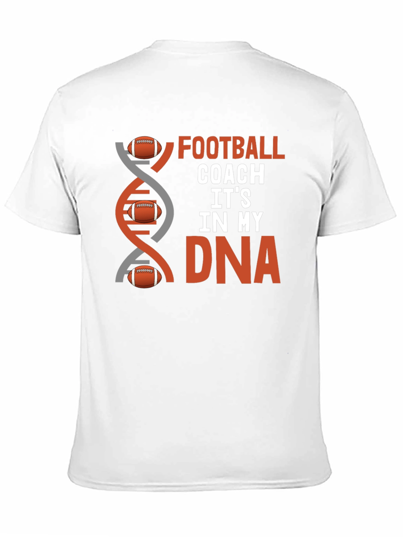Football Coach DNA T-Shirt - Gridiron Passion
