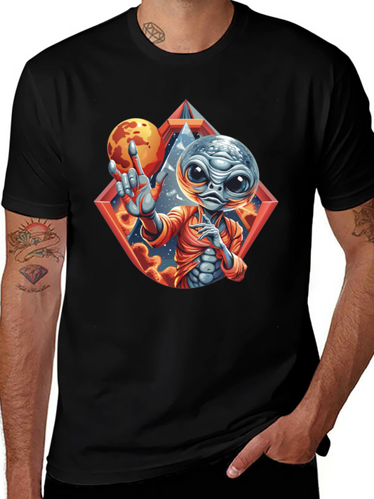 Alien Graphic Tee - Outer Space Design